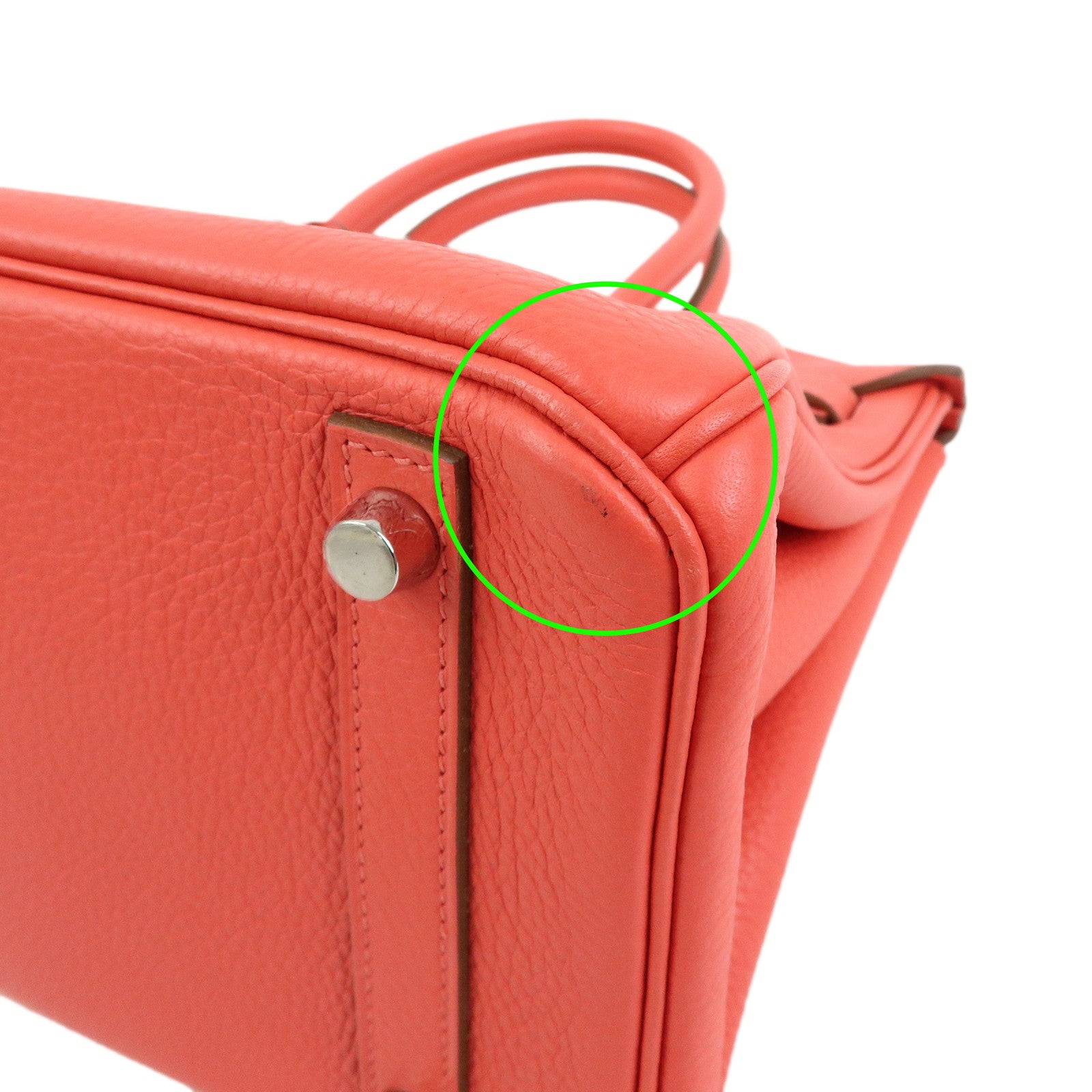 HERMES Birkin 30 Togo Leather Hand Bag □P Stamped Pink