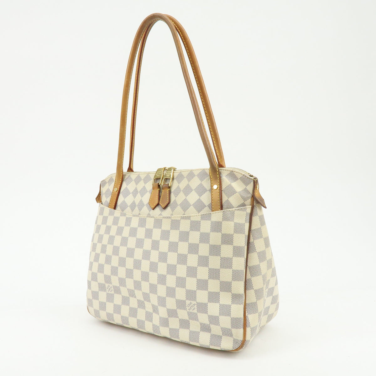 Louis Vuitton Damier Azur Canvas Figheri PM Tote Shoulder Bag N41176