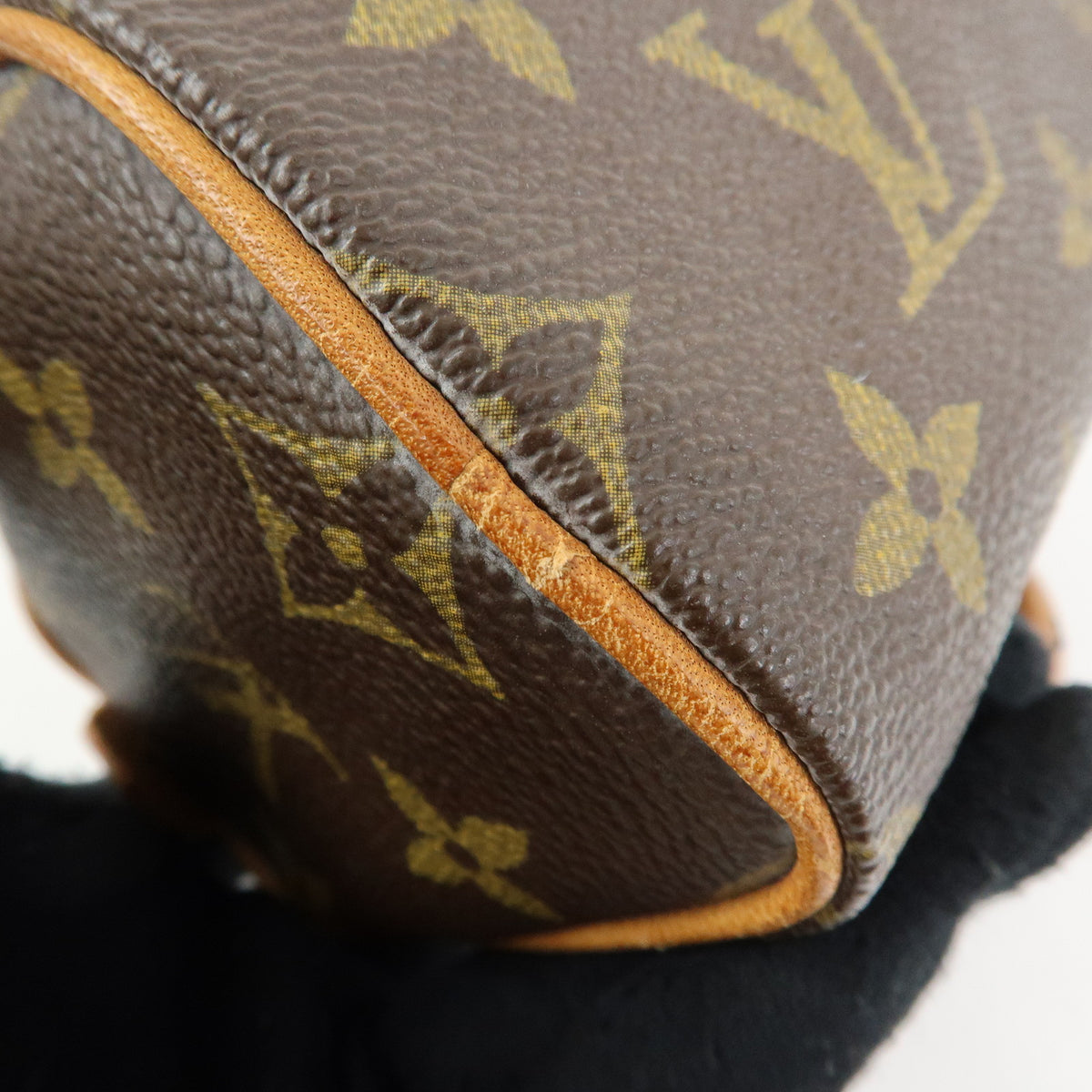Louis Vuitton Monogram Mini Speedy Hand Bag Brown M41534