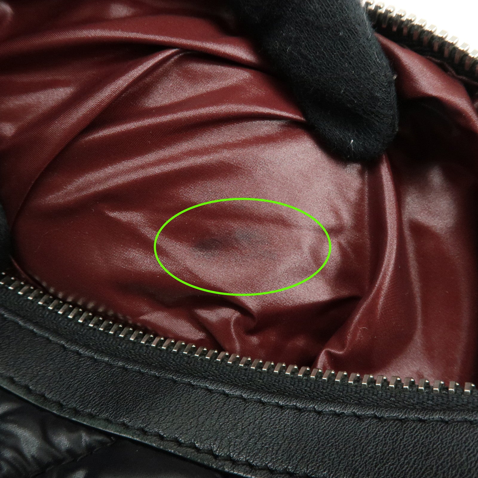 CHANEL COCO Cocoon PM Nylon Lamb Skin Tote Bag Black A48610
