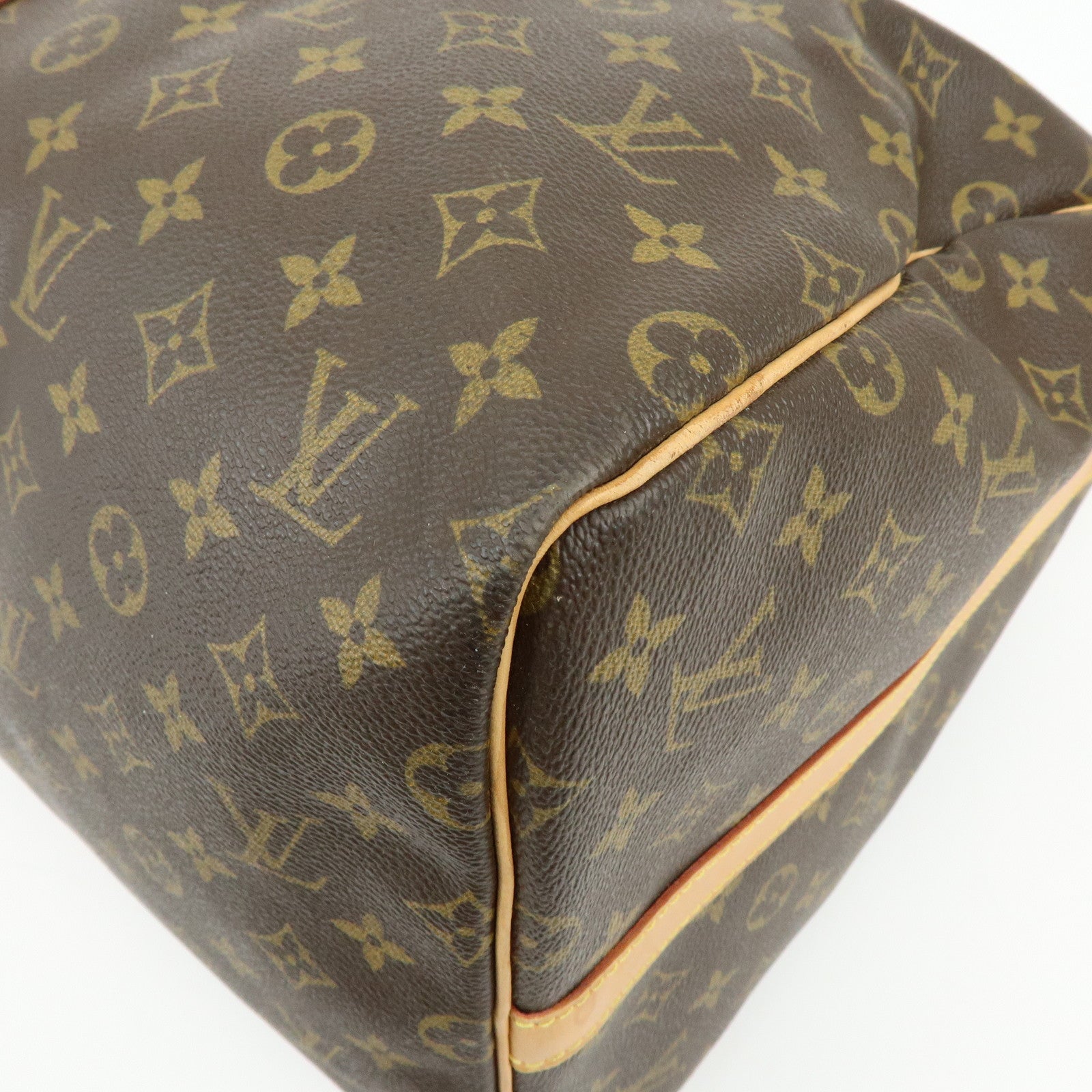 Louis Vuitton Monogram Keep All Bandouliere 55 Boston Bag Brown M41414