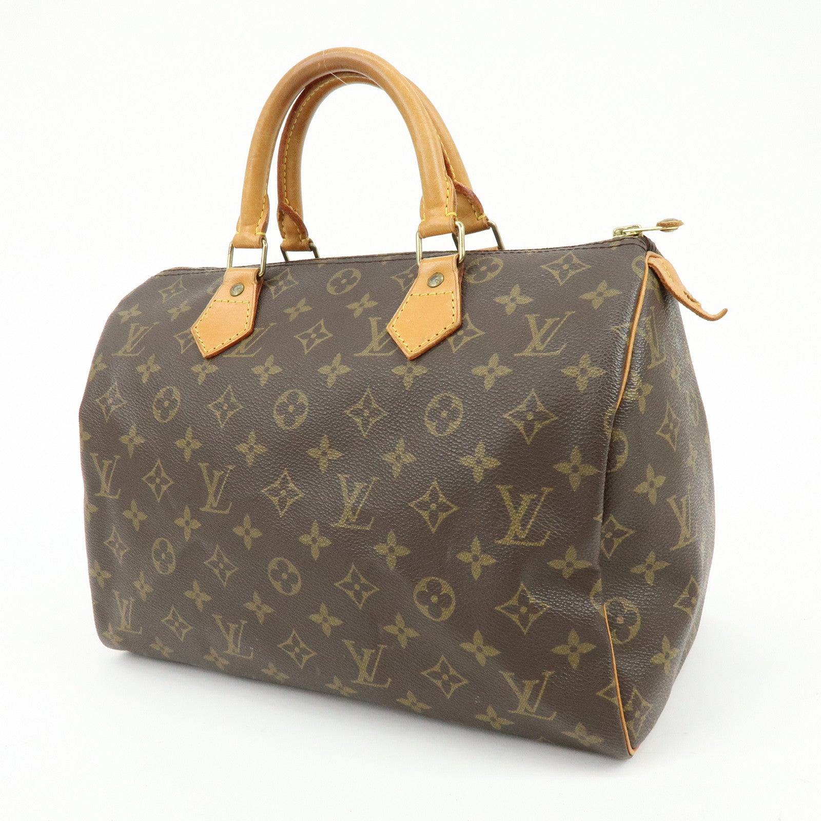 Louis Vuitton Monogram Speedy 30 Boston Bag Hand Bag Brown M41526