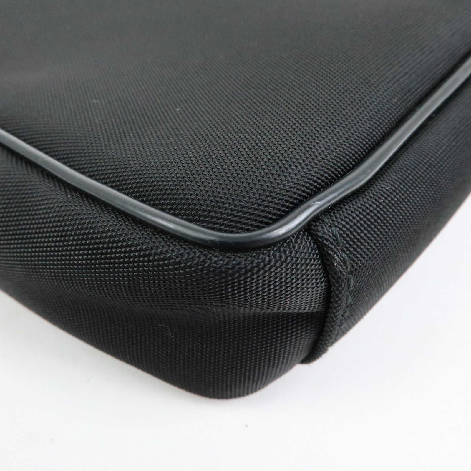 GUCCI Logo Canvas Leather Shoulder Bag Crossbody Bag Black 101680