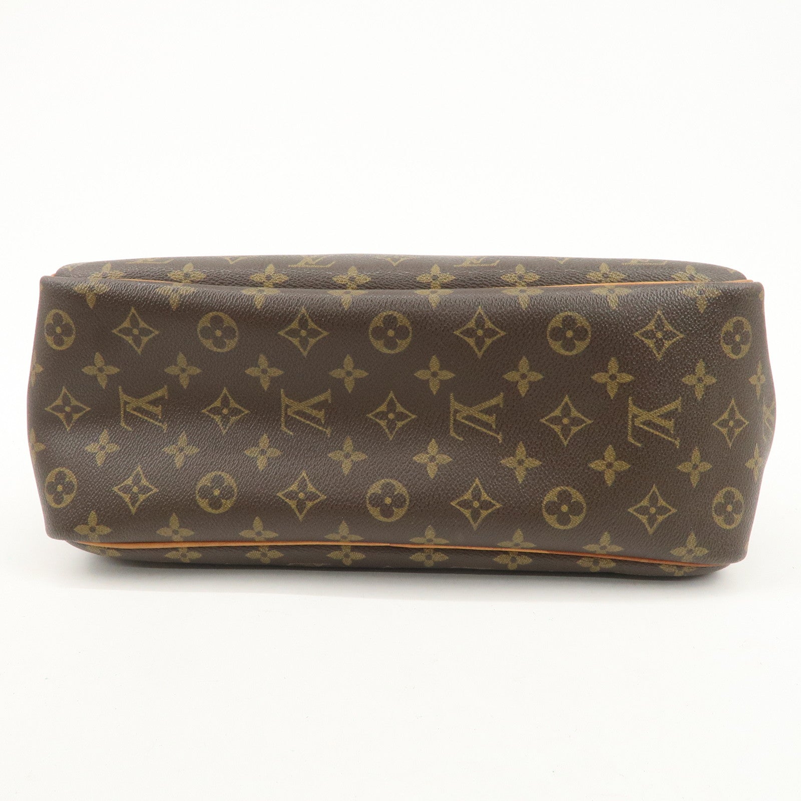 Louis Vuitton Monogram Deauville Hand Bag Brown M47270 Used