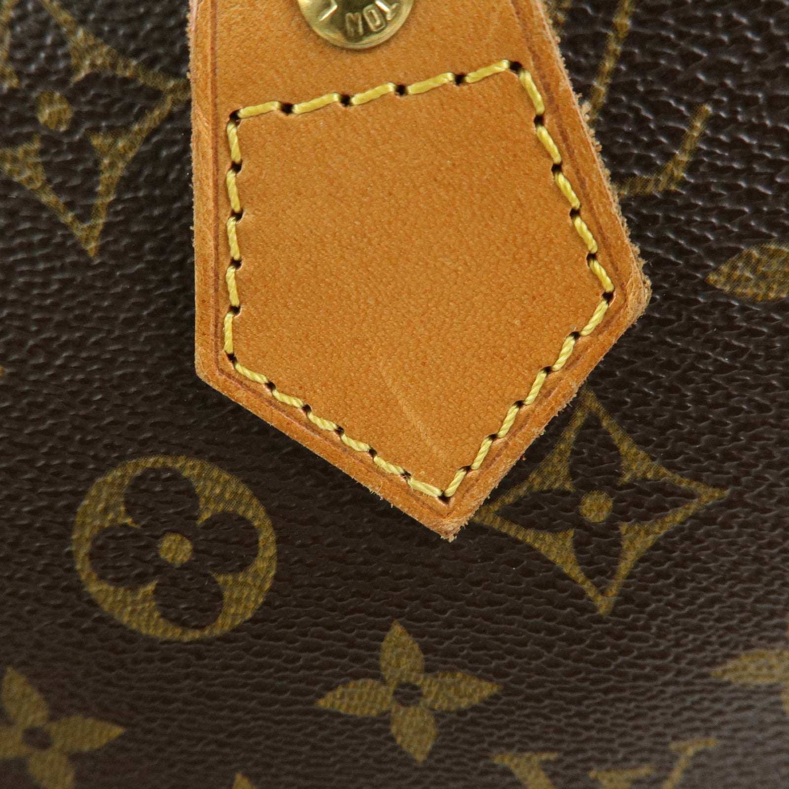 Louis Vuitton Monogram Sac Plat Tote Bag Hand Bag Brown M51140