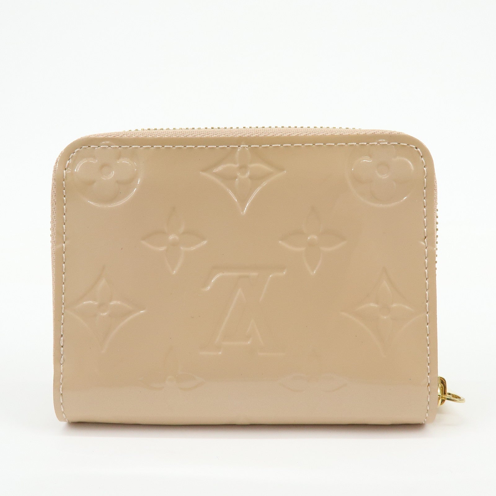 Louis Vuitton Monogram Vernis Zippy Coin Case Rose Florentin M91535