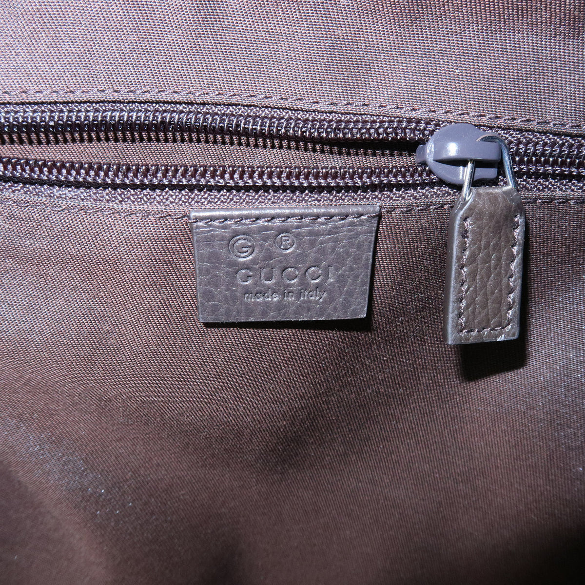 GUCCI GG Canvas Leather Backpack Rucksack Brown 449906