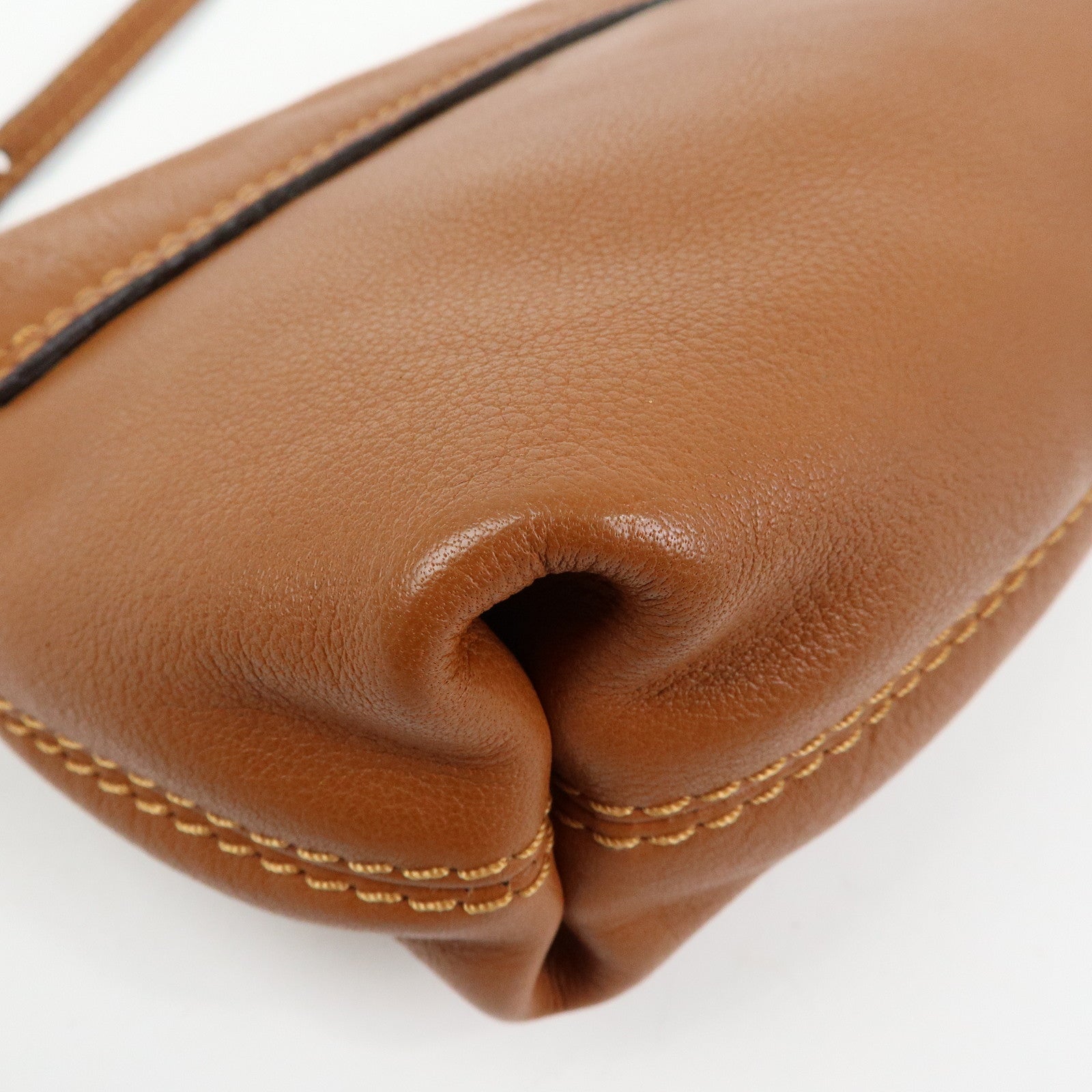 Chloe Marcie Leather Shoulder Bag Crossbody Bag Brown