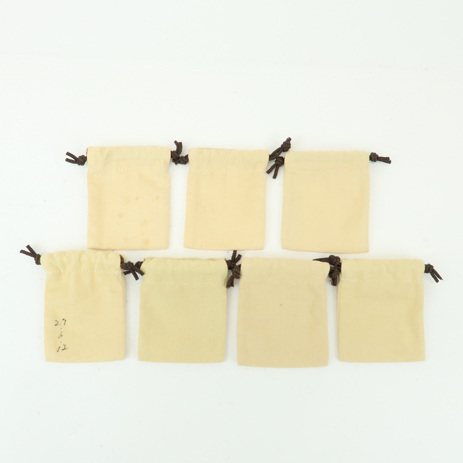 Loiuis Vuitton Set Of 32 Dust Bag Drawstring Style Beige Brown