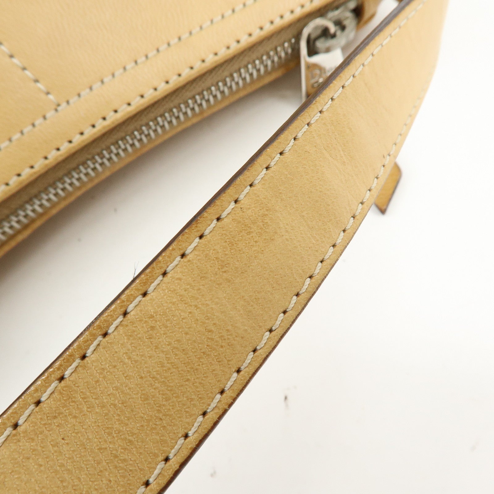 Christian Dior Street Chic Trotter Jacquard Canvas Leather Shoulder Bag