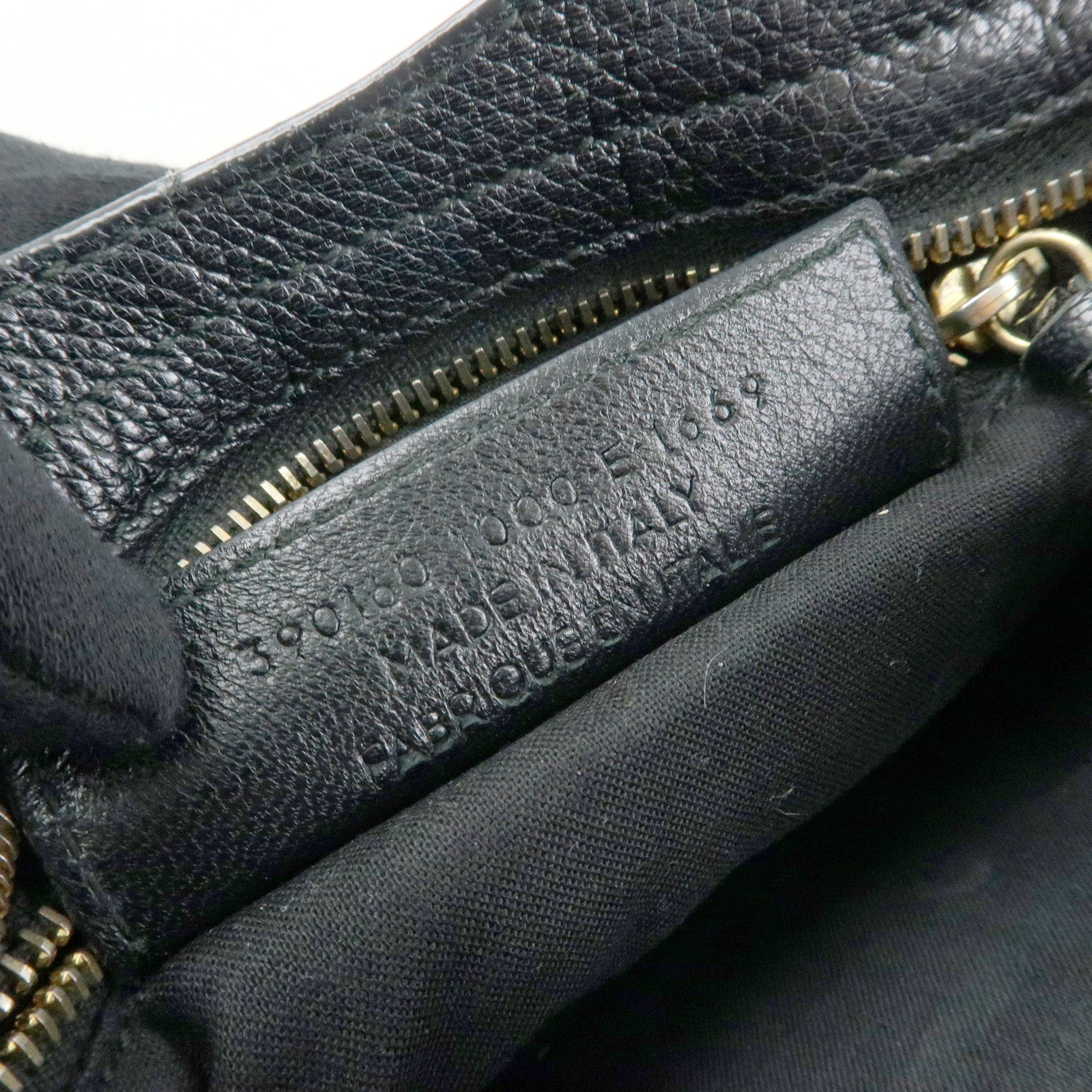 BALENCIAGA Classic Mini City Leather 2Way Bag Hand Bag Black 390160