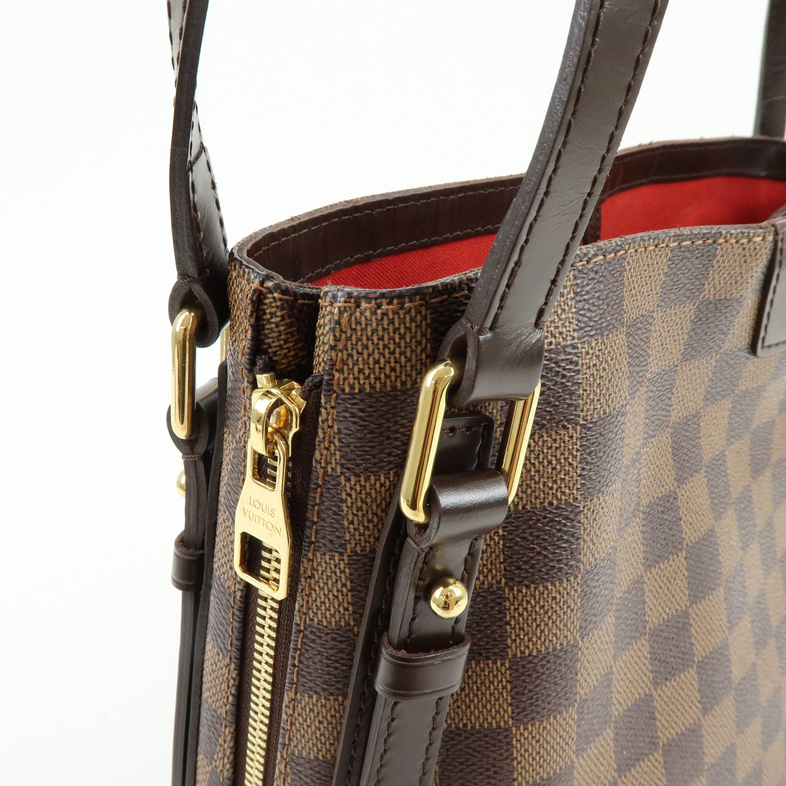 Louis Vuitton Damier Cabas Rivington Canvas Shoulder Bag Brown N41108