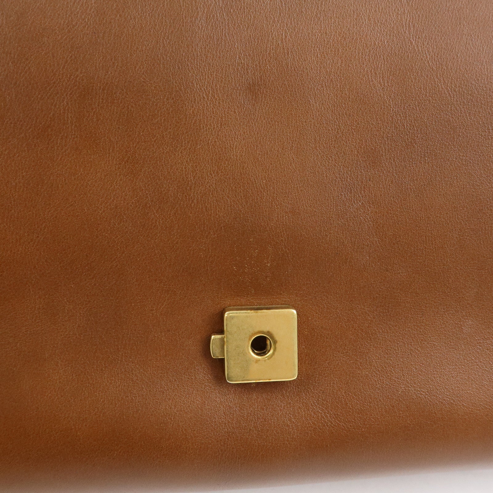 GUCCI Double G Leather 2Way Bag Hand Bag Shoulder Bag Brown 421890