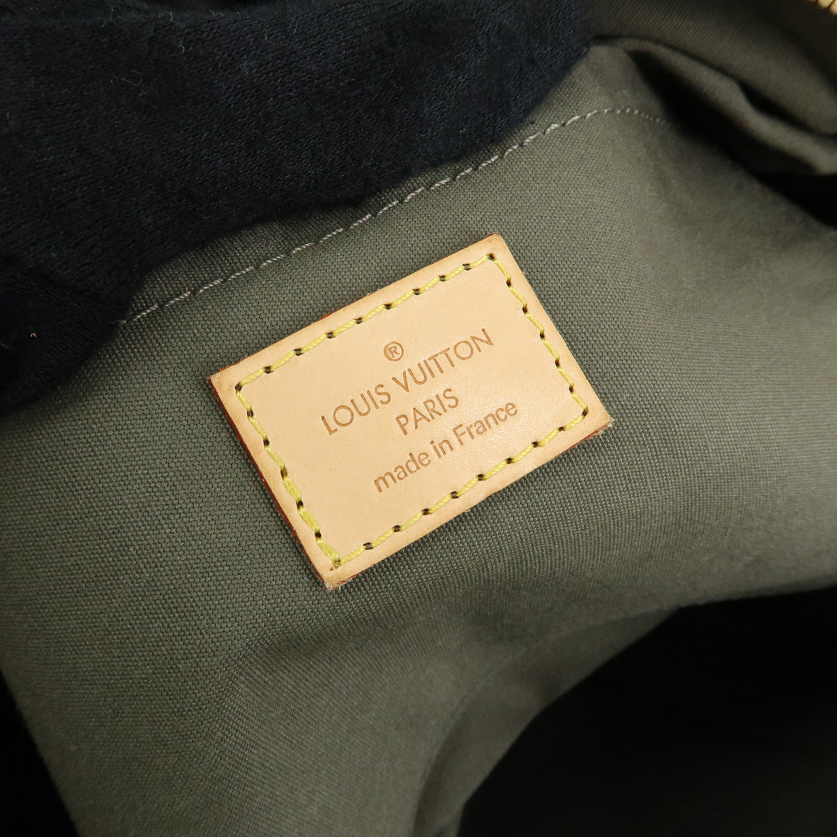 Louis Vuitton Monogramouflage Lys Denim Leather Boston Bag Green M95771
