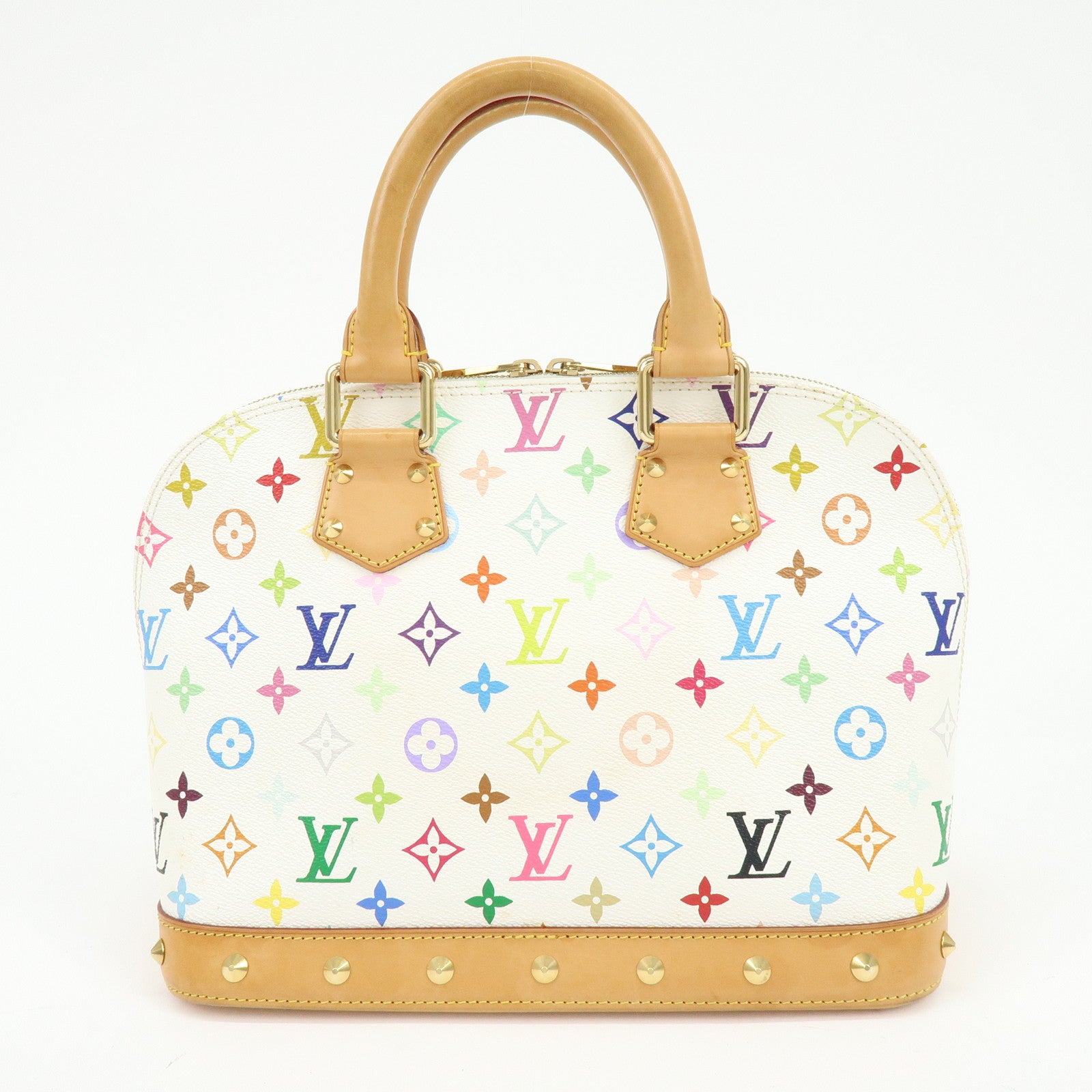 Louis Vuitton Monogram Multicolor Alma PM Hand Bag Blanc M92647