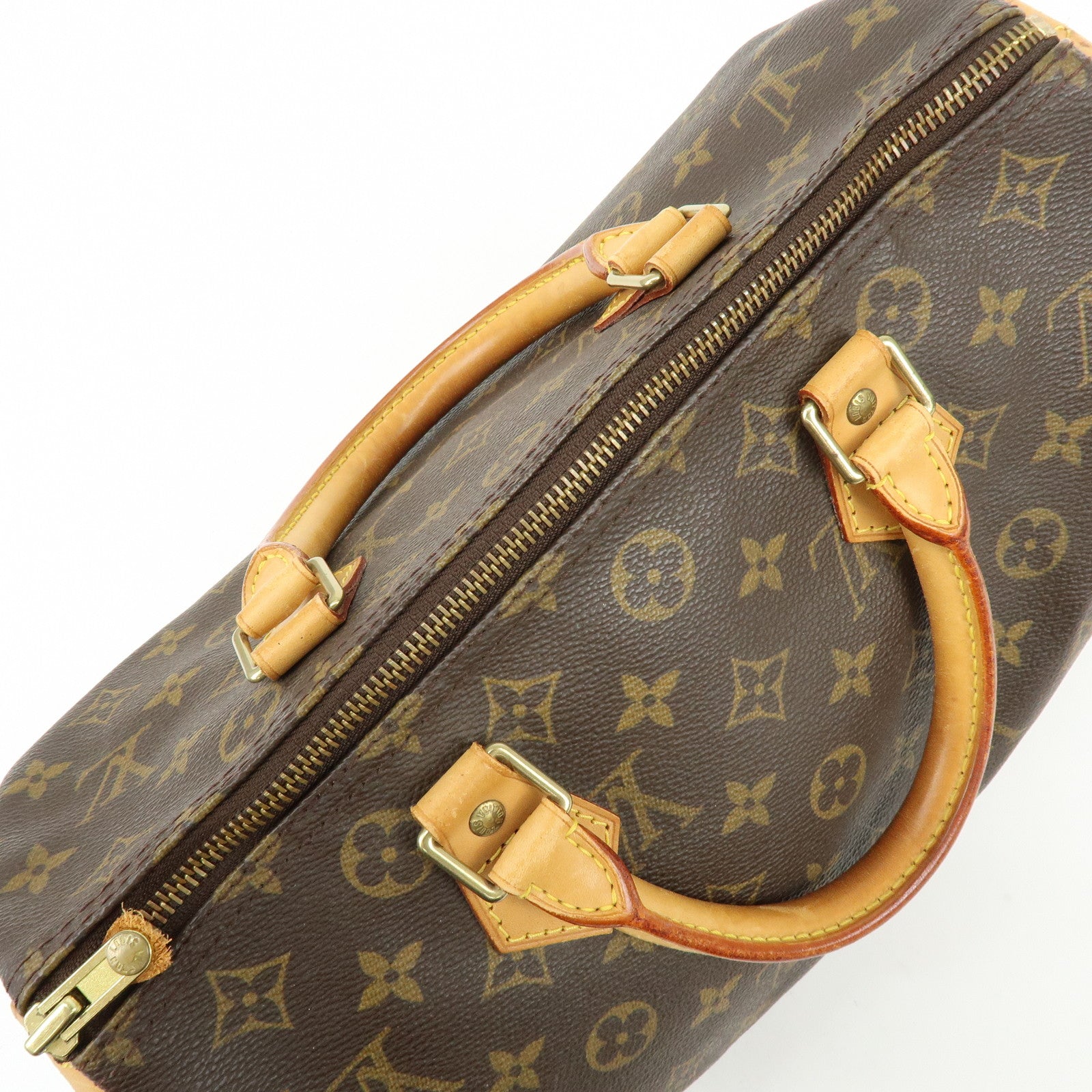 Louis Vuitton Monogram Speedy 30 Boston Bag Hand Bag Brown M41526