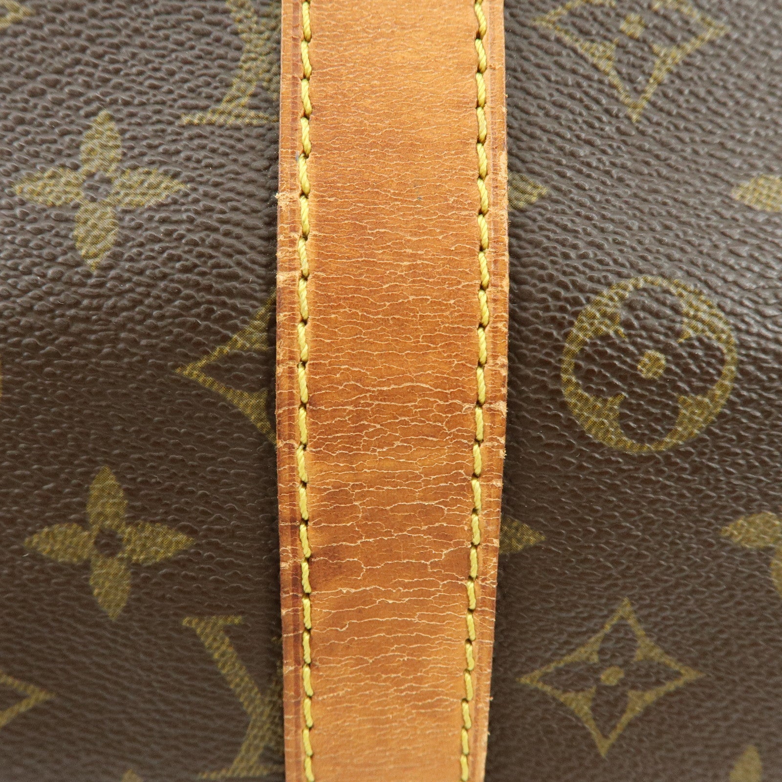 Louis Vuitton Keep All Bandouliere 55 Boston Bag Hand Bag Brown M41414