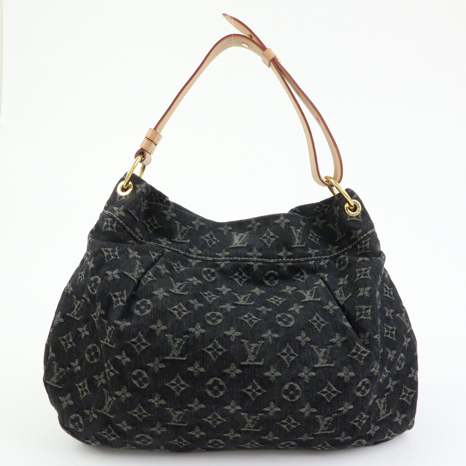 Louis Vuitton Monogram Denim Daily PM Leather Shoulder Bag Noir M40494