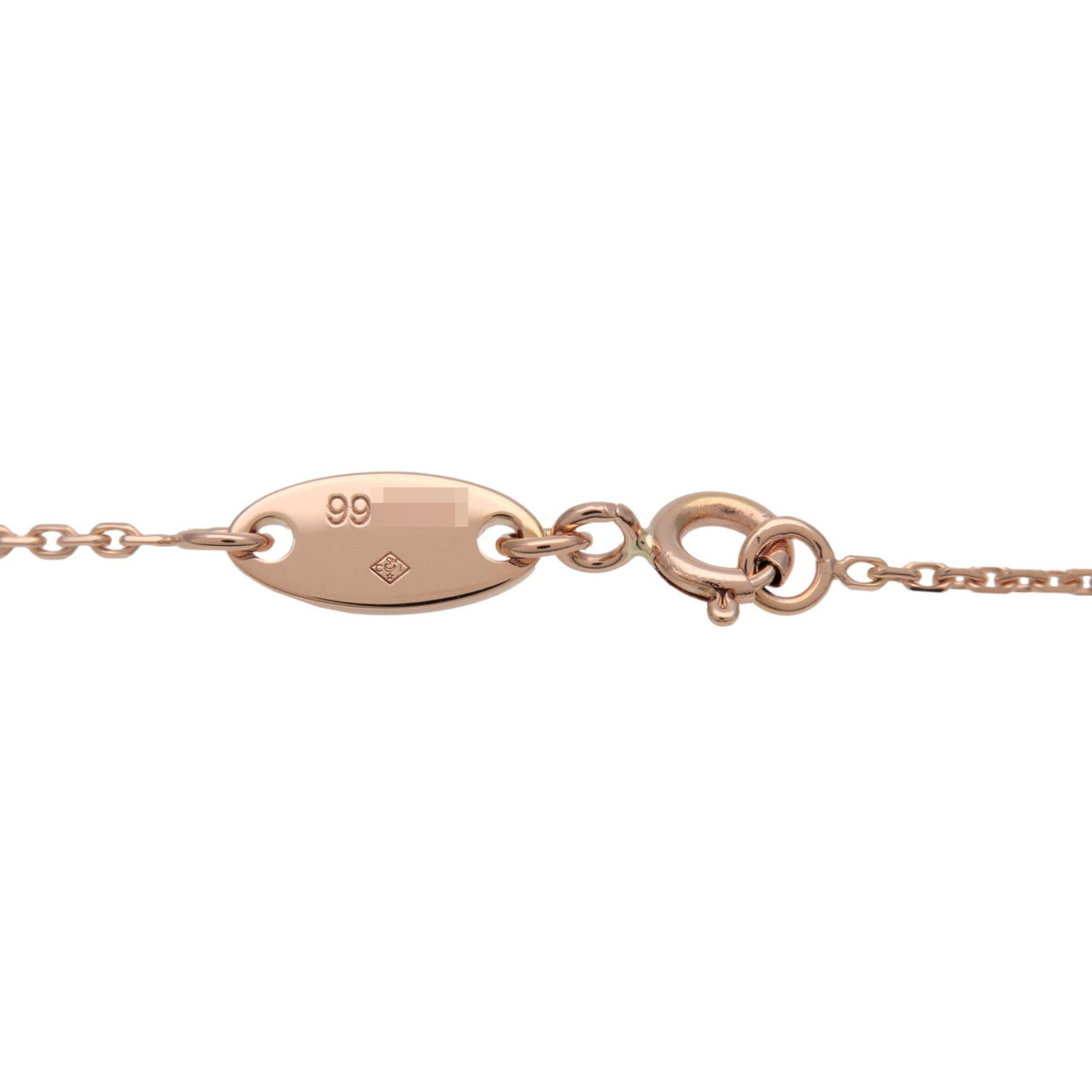 CHAUMET Liens de Chaumet Diamond Heart Necklace K18 750PG Rose Gold