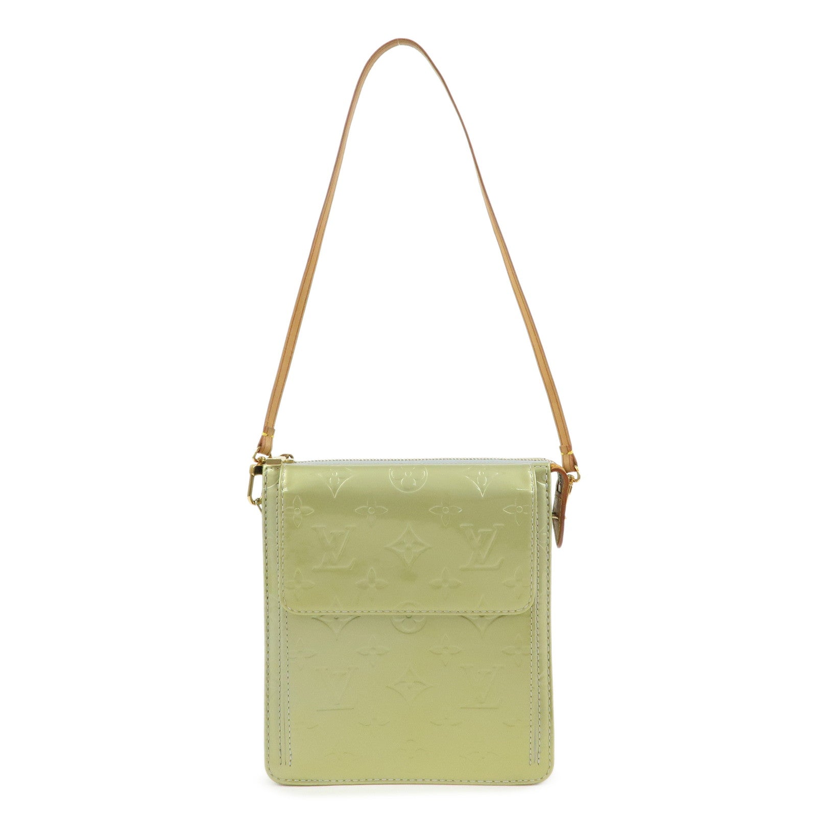 Louis Vuitton Monogram Vernis Leather Mott Shoulder Bag Gris M91030