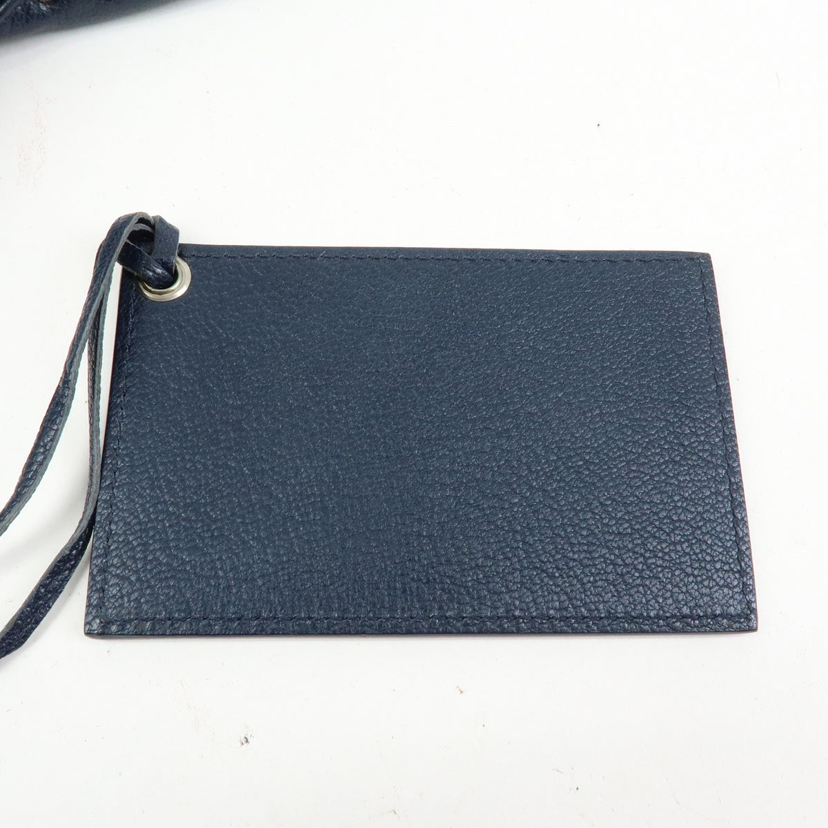 BALENCIAGA Classic Metallic Edge City Leather 2Way Bag Navy 390154