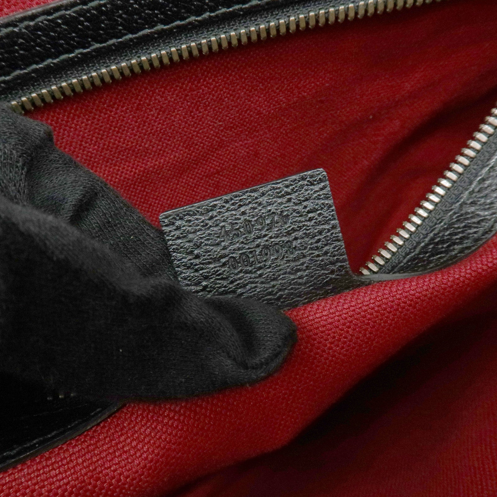 GUCCI Sherry Leather 2Way Shoulder Crossbody Bag Black 450976