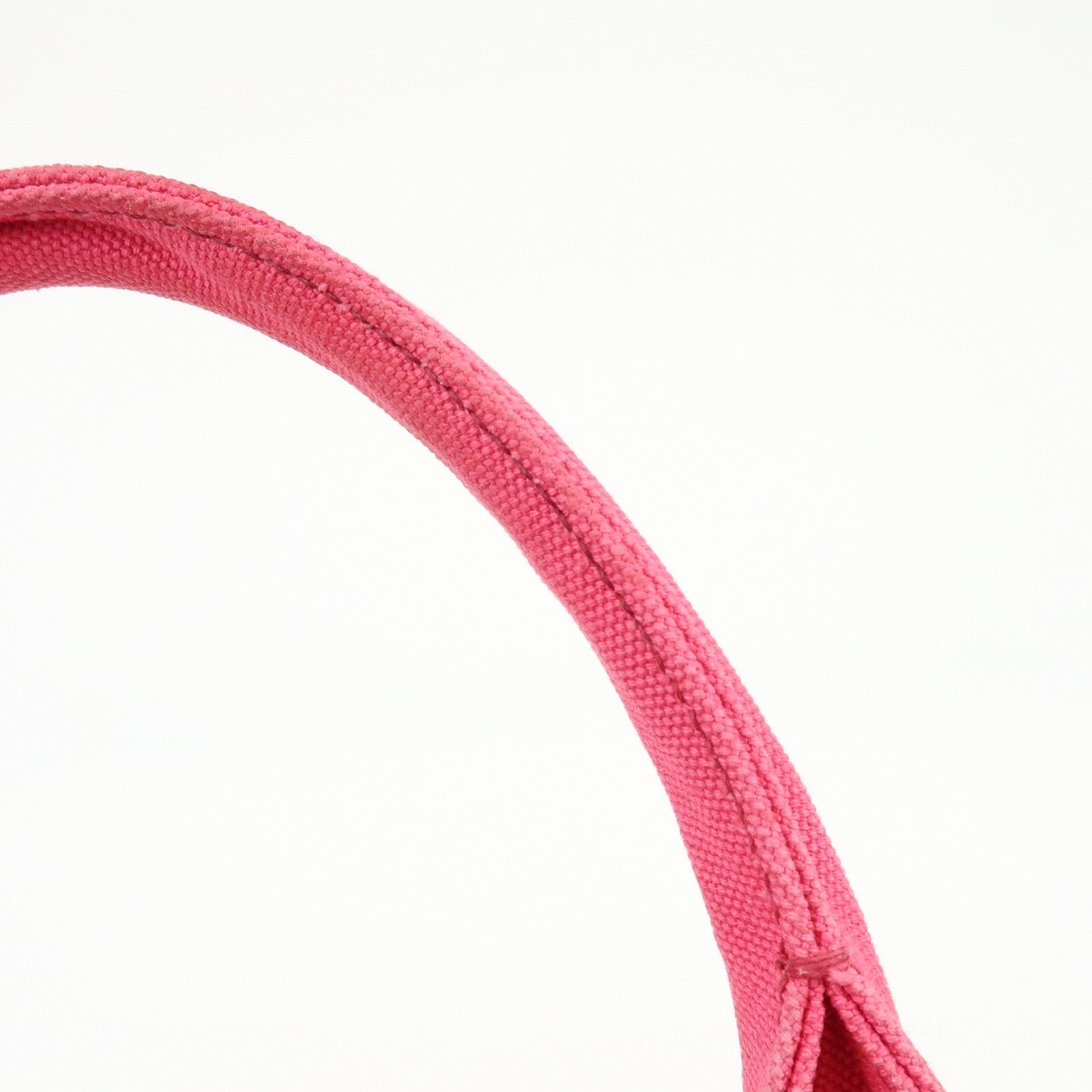 PRADA Canapa Triangle Logo Canvas 2Way Bag Hand Bag Pink 1BG163