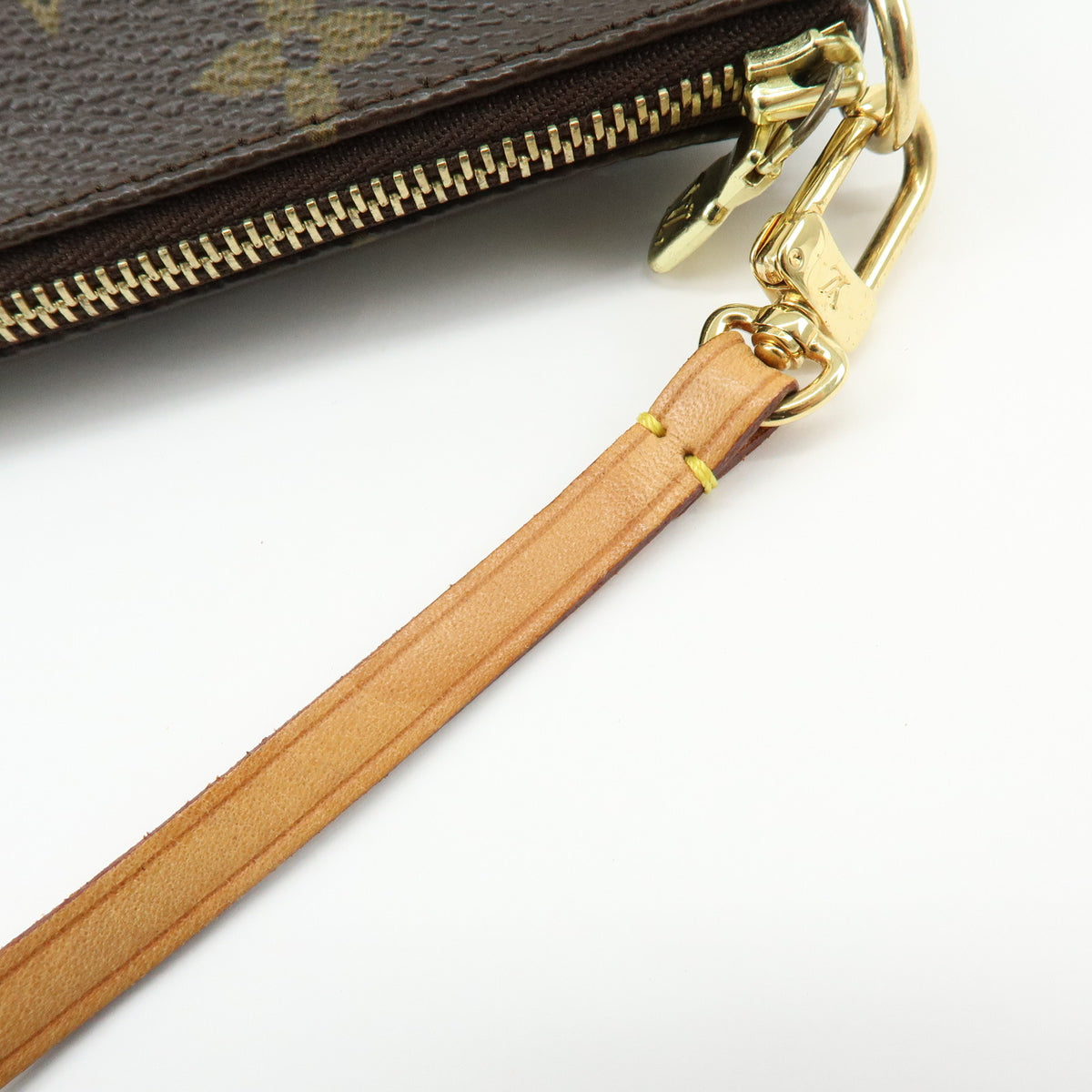 Louis Vuitton Monogram Pochette Accessoires Pouch Hand Bag Brown M51980