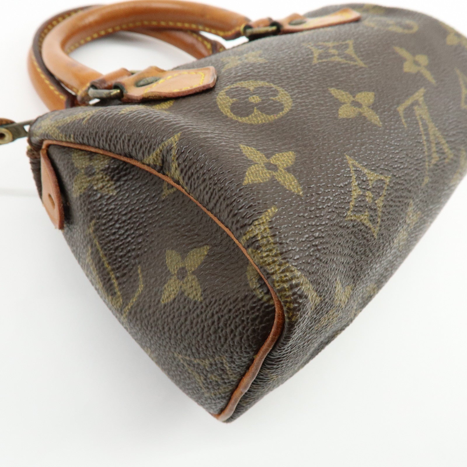 Louis Vuitton Monogram Canvas Mini Speedy Hand Bag Brown M41534