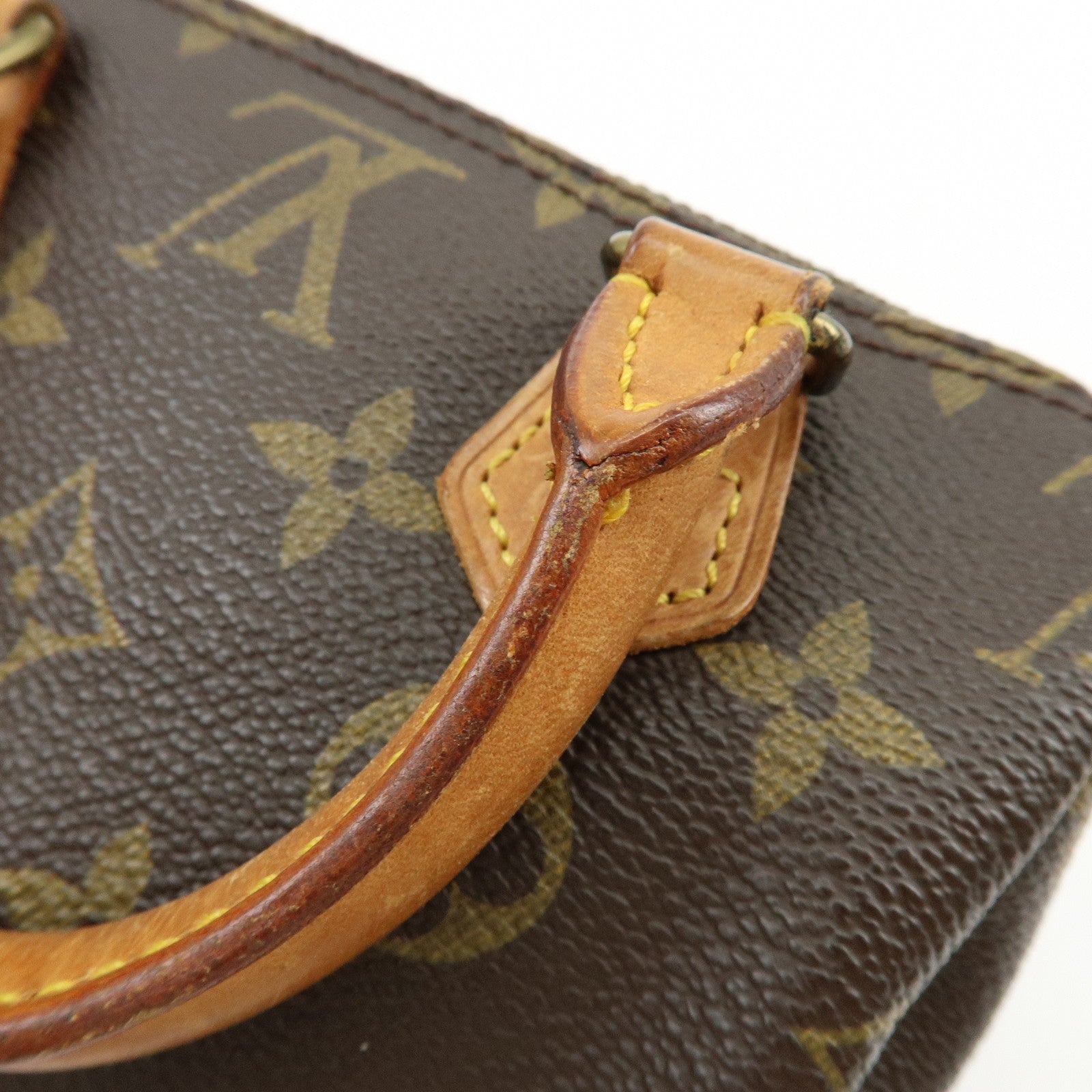 Louis Vuitton Monogram Mini Speedy Hand Bag and Strap Brown M41534 Lot