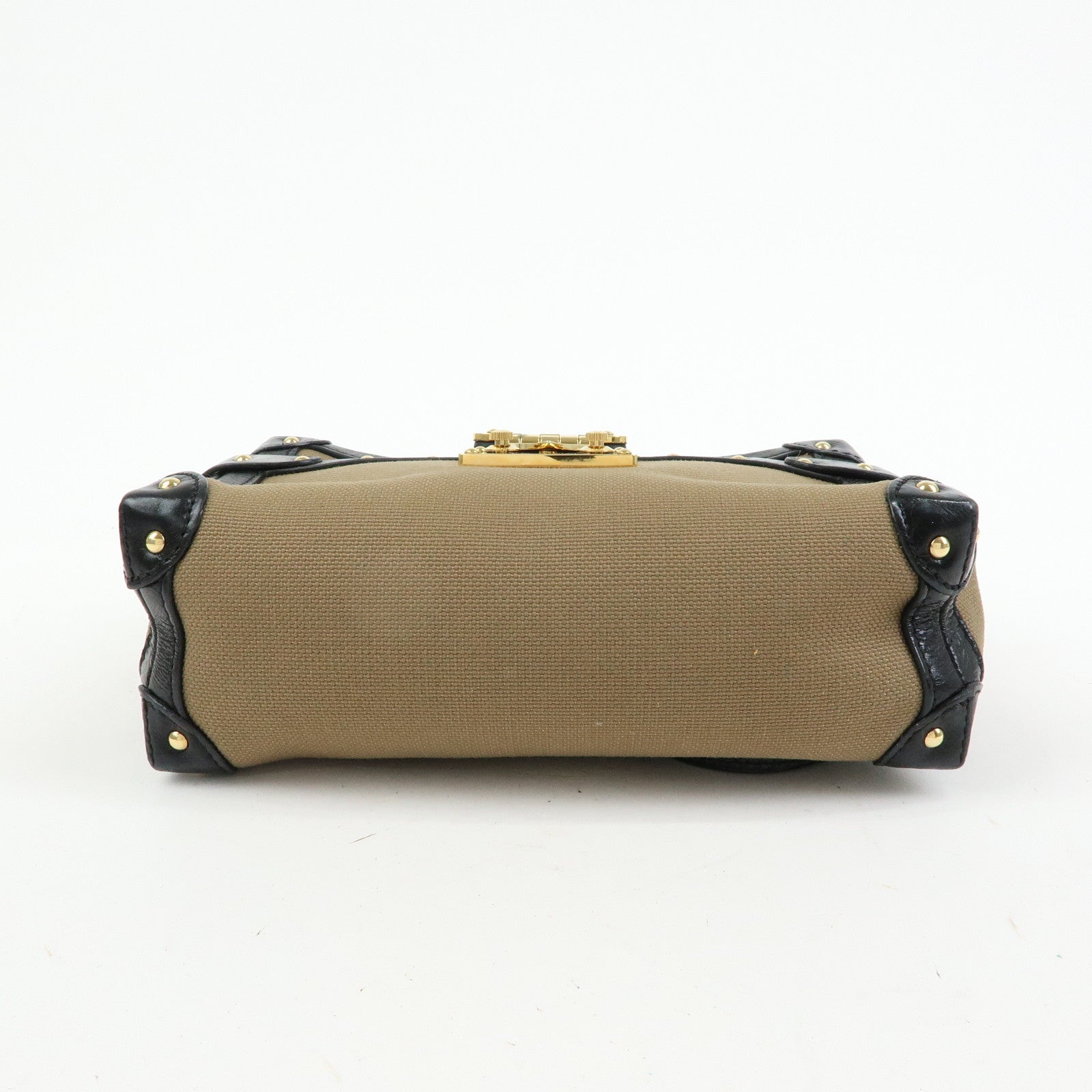 Louis Vuitton Petite Malle Soft MM Canvas Leather Shoulder Bag