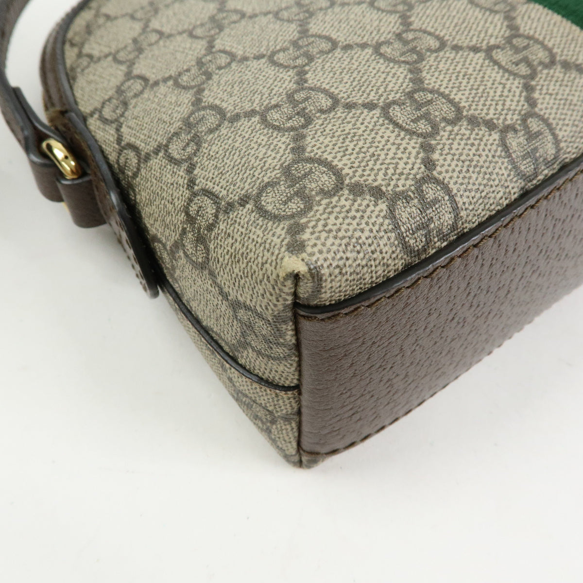GUCCI Ophidia Sherry Double G GG Supreme Leather Shoulder Bag 499621