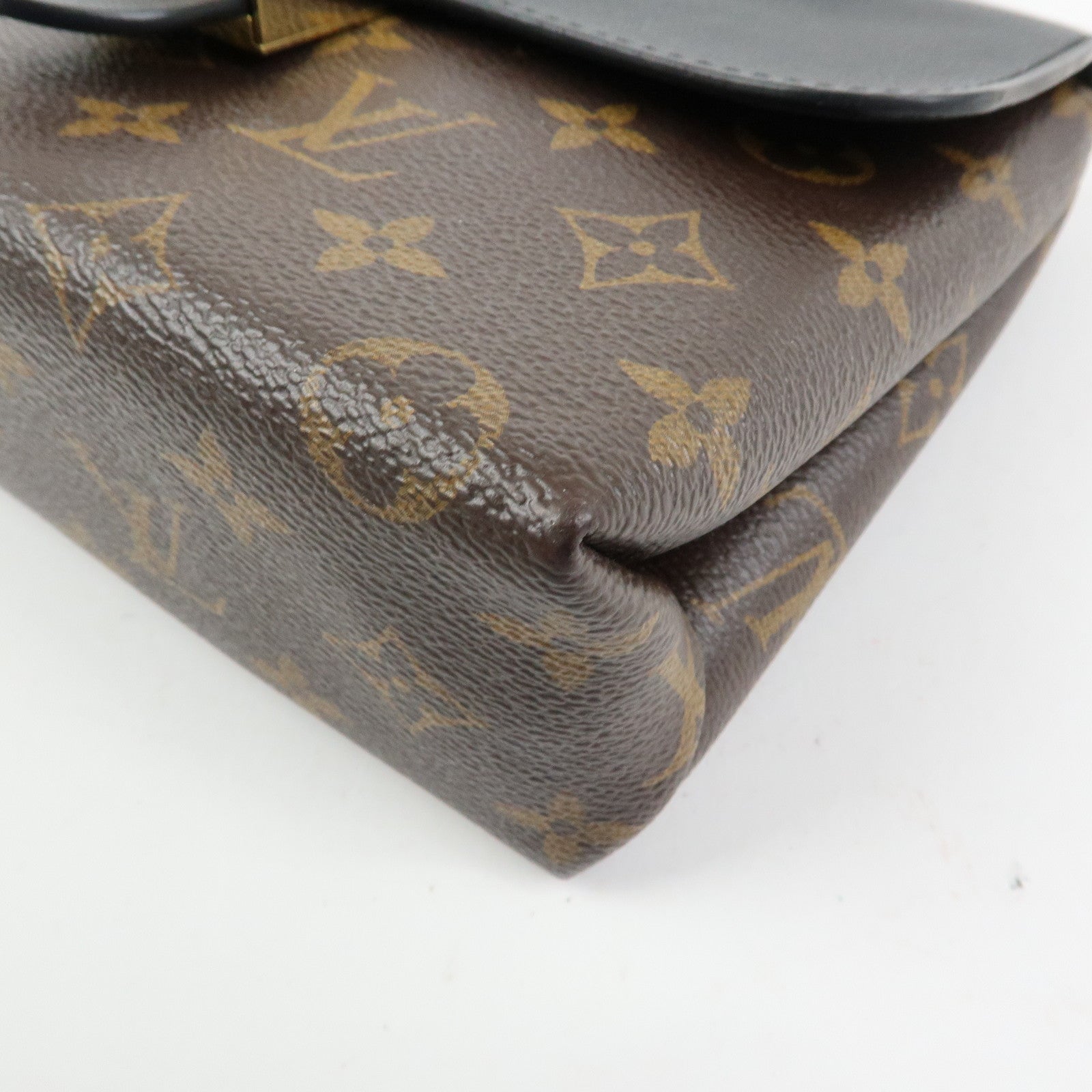 Louis Vuitton Monogram Locky BB 2Way Shoulder Bag Brown Noir M44141