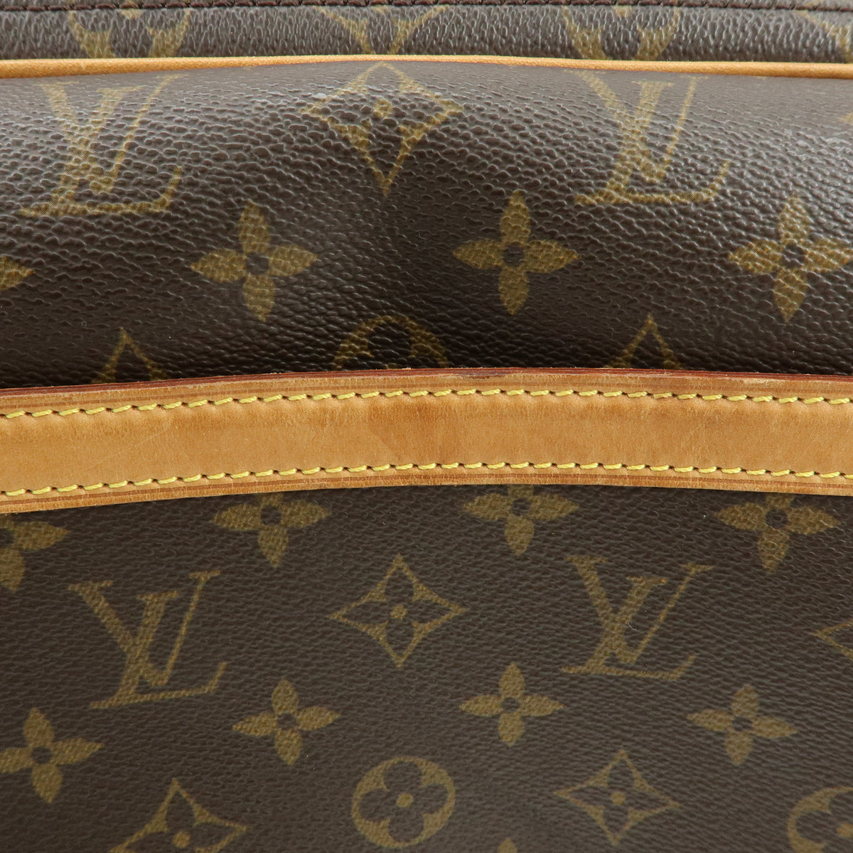 Louis Vuitton Monogram Reporter PM Shoulder Crossbody Bag Brown M45254