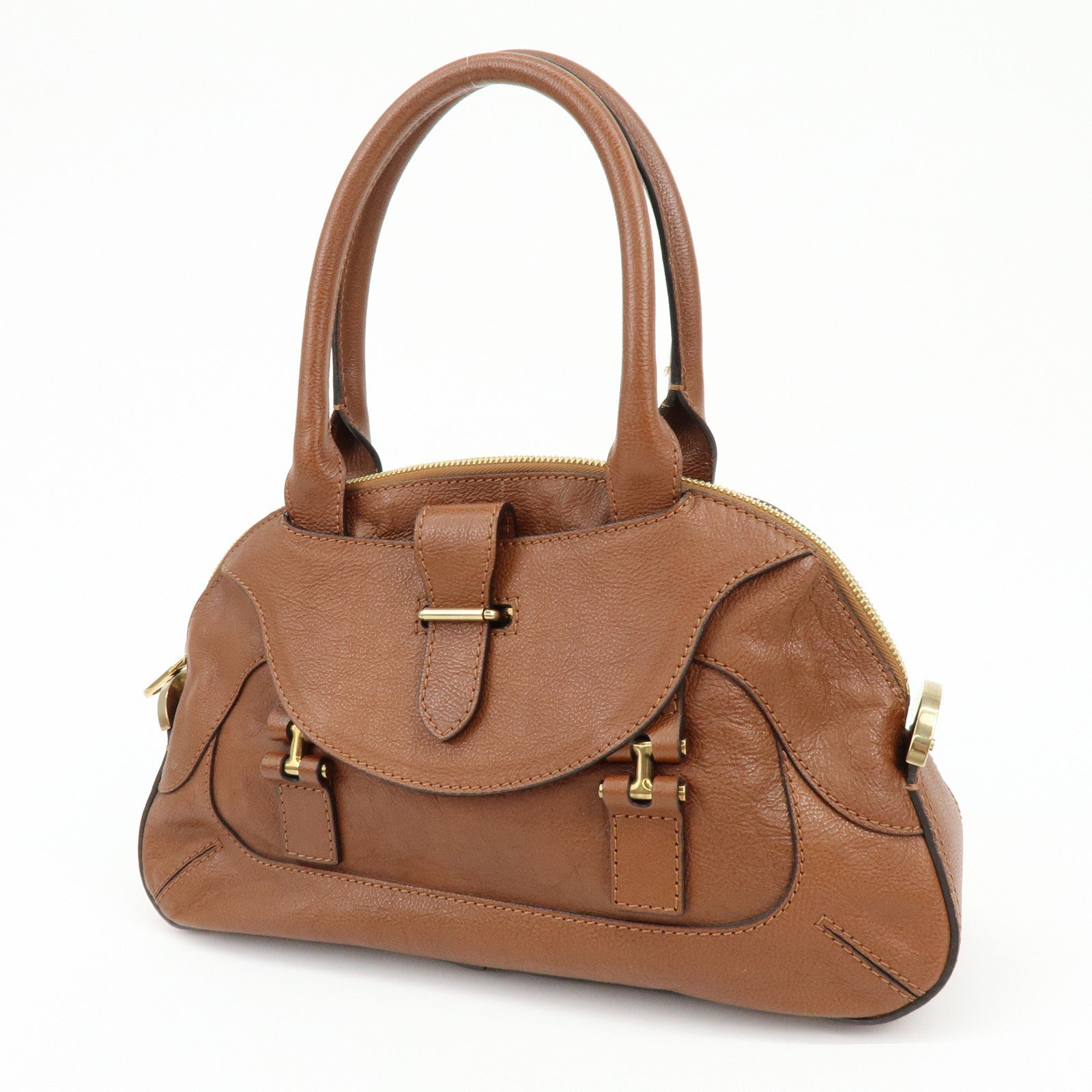 Chloe Leahter Georgia Shoulder Bag Hand Bag Brown