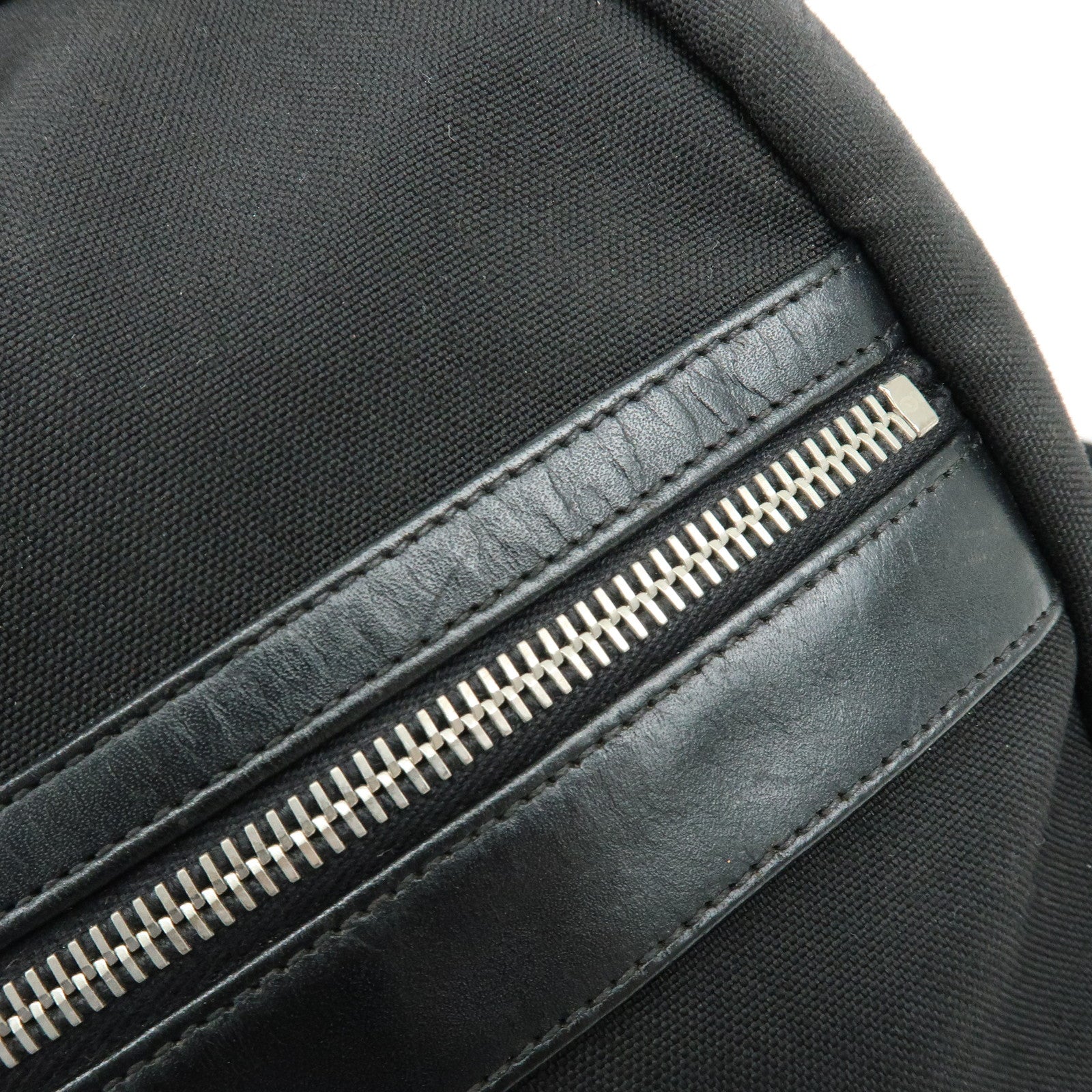 SAINT LAURENT PARIS Canvas Leather Sac City Laptop Backpack 533232