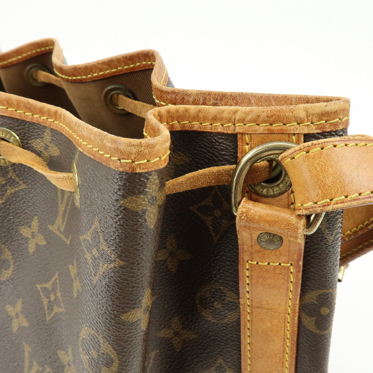 Louis Vuitton Monogram Canvas Petit Noe Shoulder Bag Brown M42226