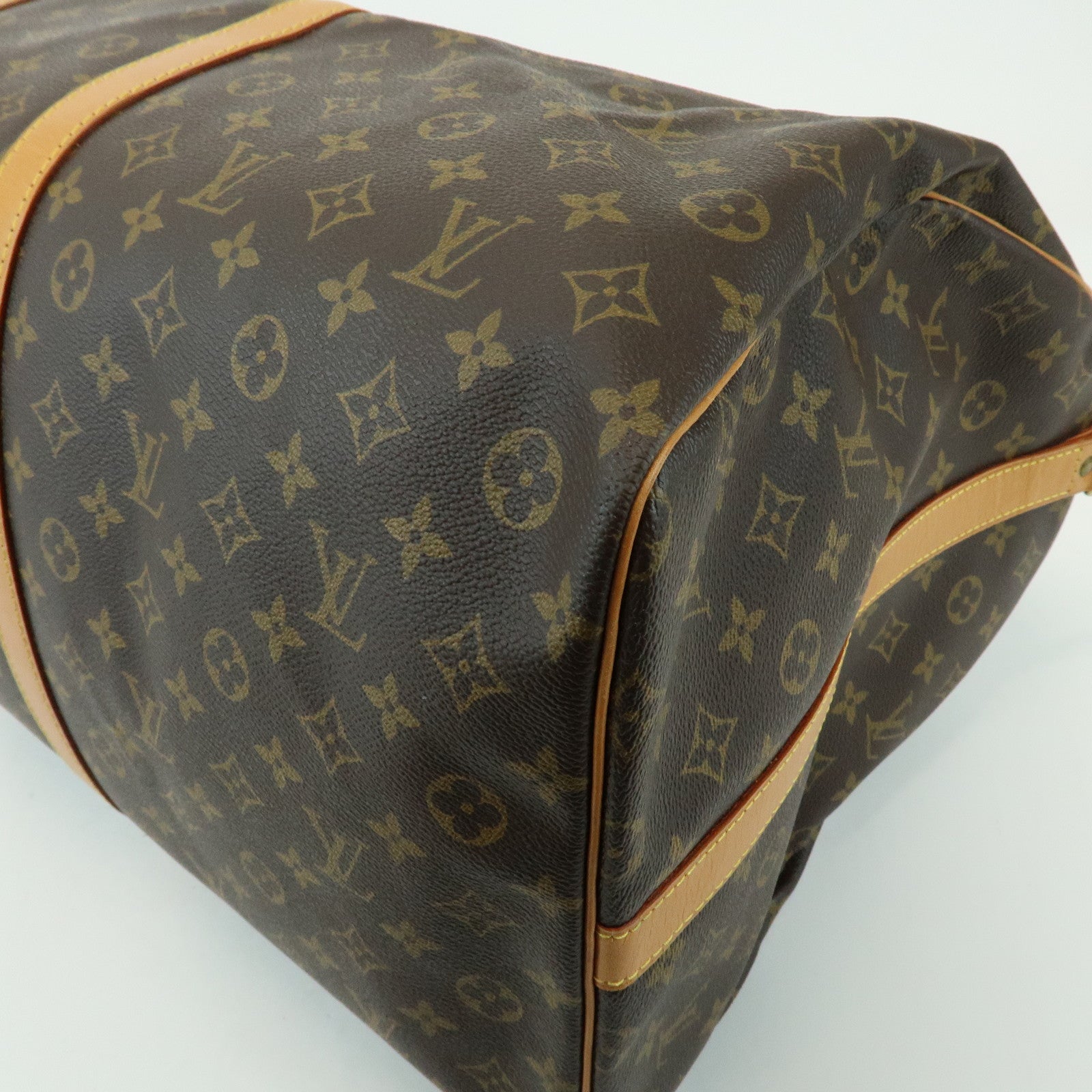 Louis Vuitton Monogram Keep All Bandouliere 60 Bag Brown M41412