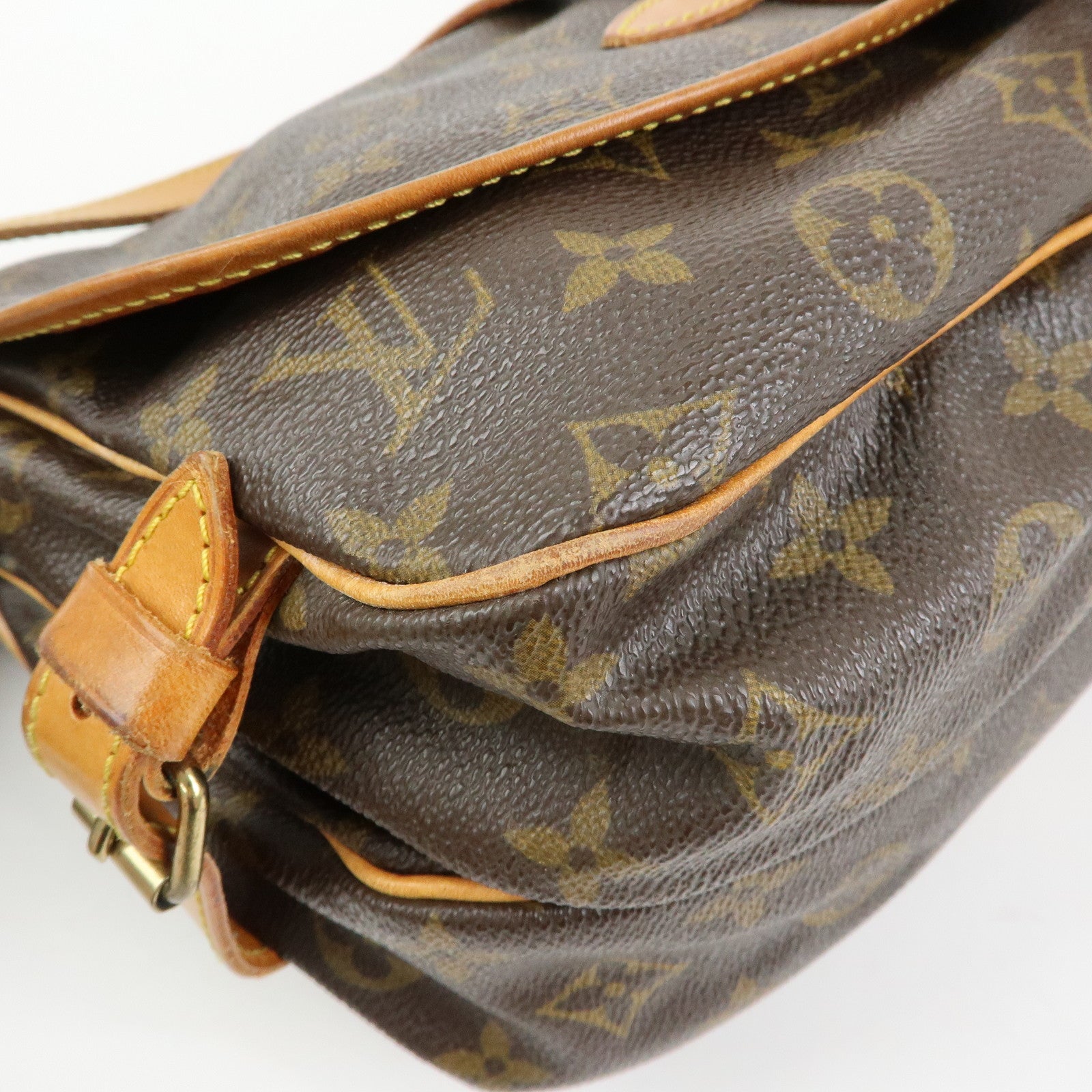 Louis Vuitton Monogram Saumur 30 Canvas Shoulder Bag Brown M42256