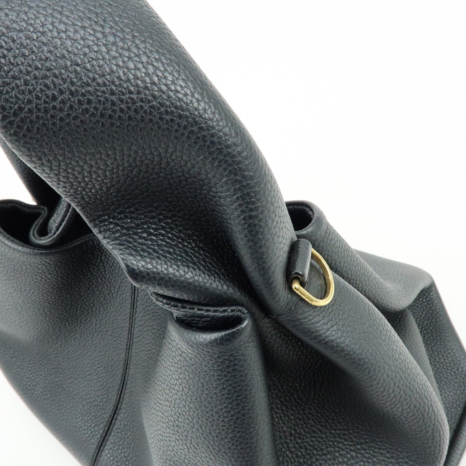 POLENE Numéro Neuf Calf Leather 2Way Bag Hand Shoulder Bag Black