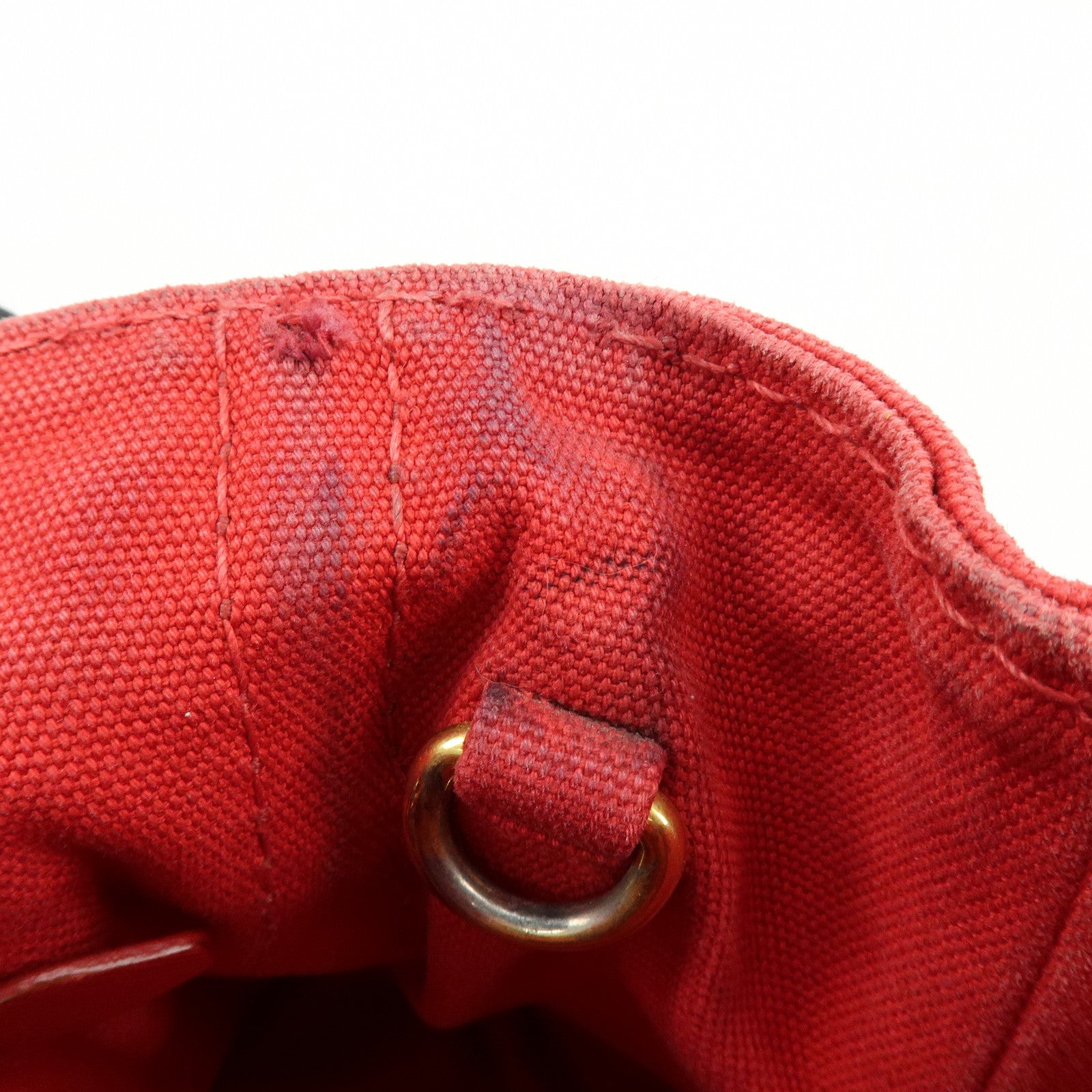 PRADA Triangle Logo Canapa Mini Canvas 2Way Hand Shoulder Bag B2439G