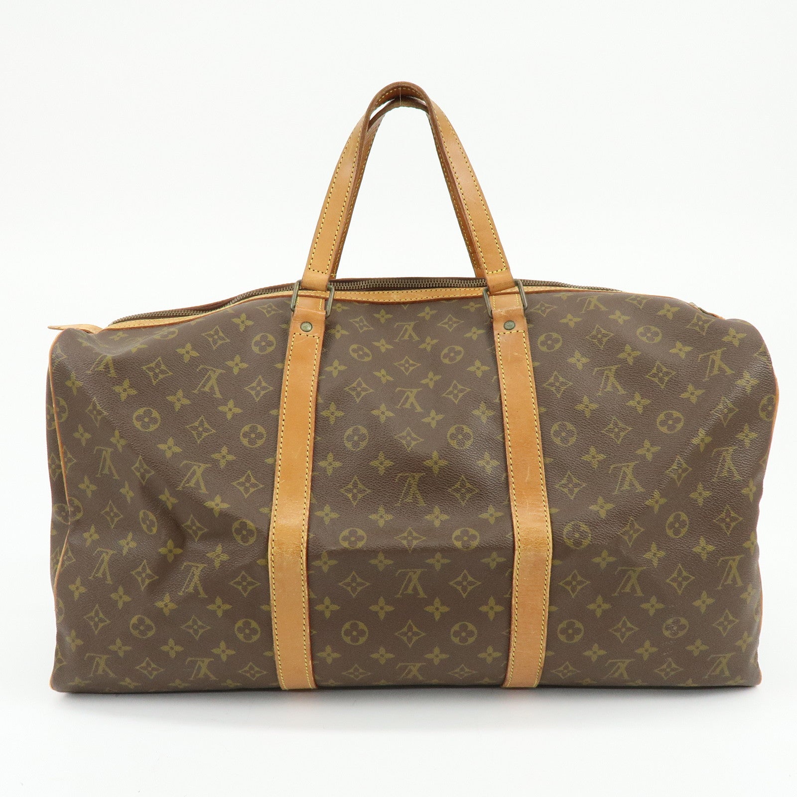 Louis Vuitton Monogram Sac Souple 55 Boston Bag Brown M41622