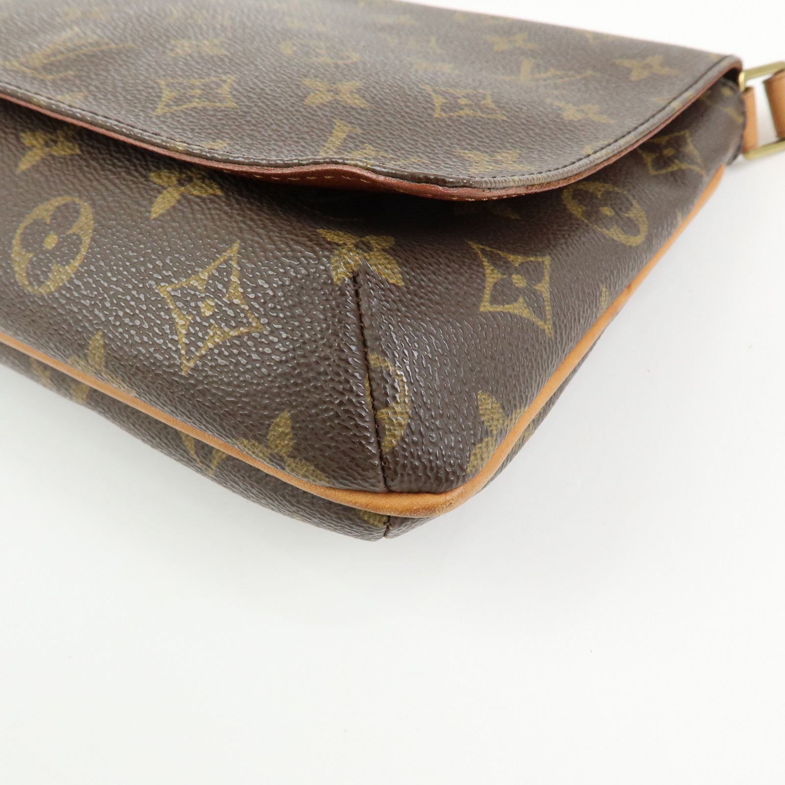 Louis Vuitton Monogram Musette Tango Short Shoulder Bag Brown M51257