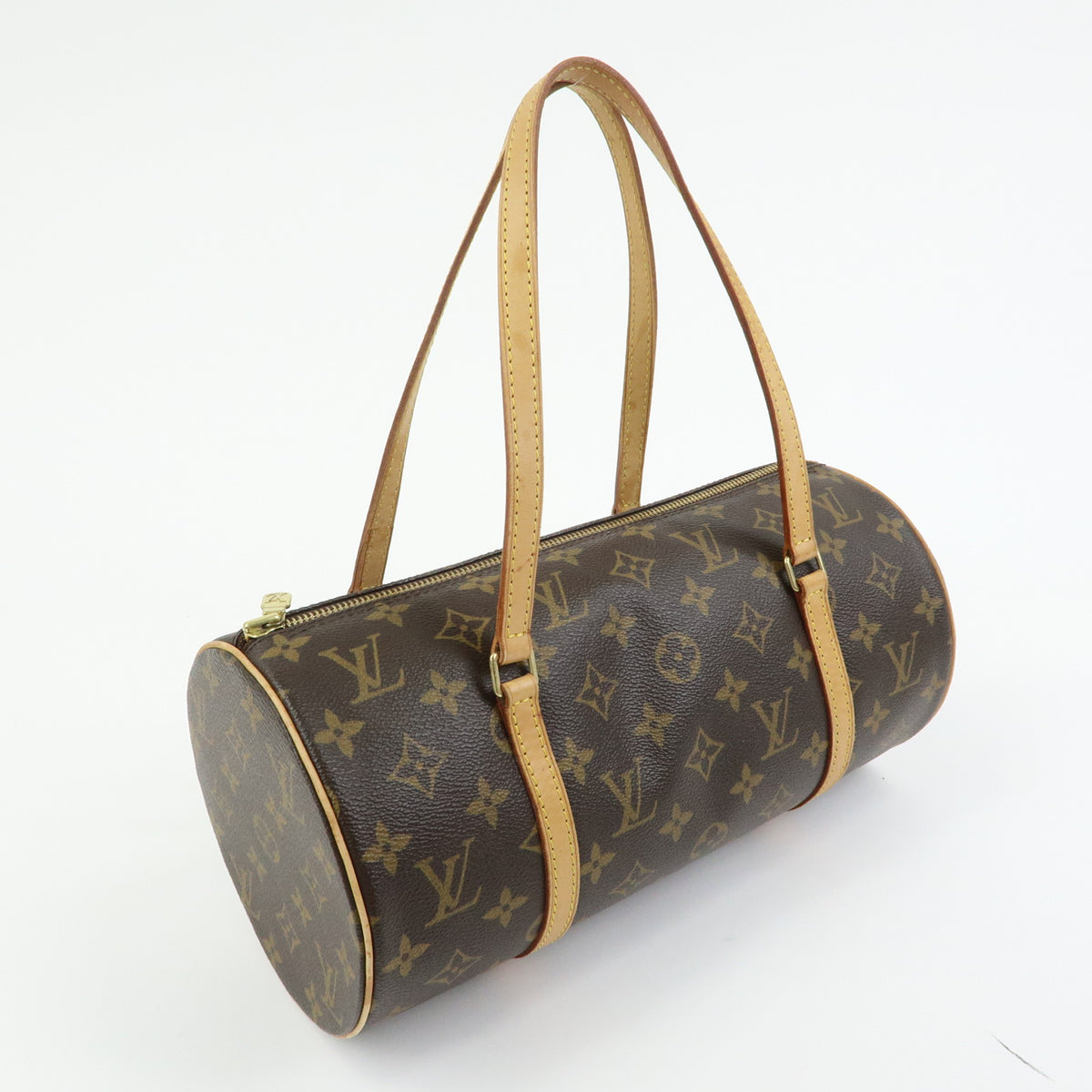 Louis Vuitton Monogram Papillon 30 Hand Bag Brown M51385