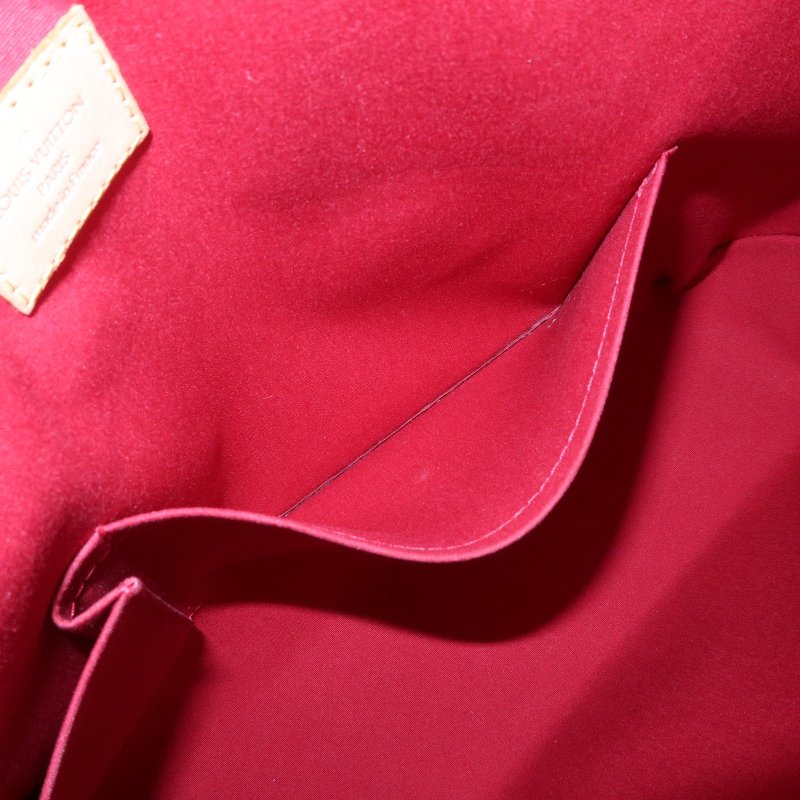 Louis Vuitton Monogram Vernis Brentwood Tote Bag Hand Bag Red M91989