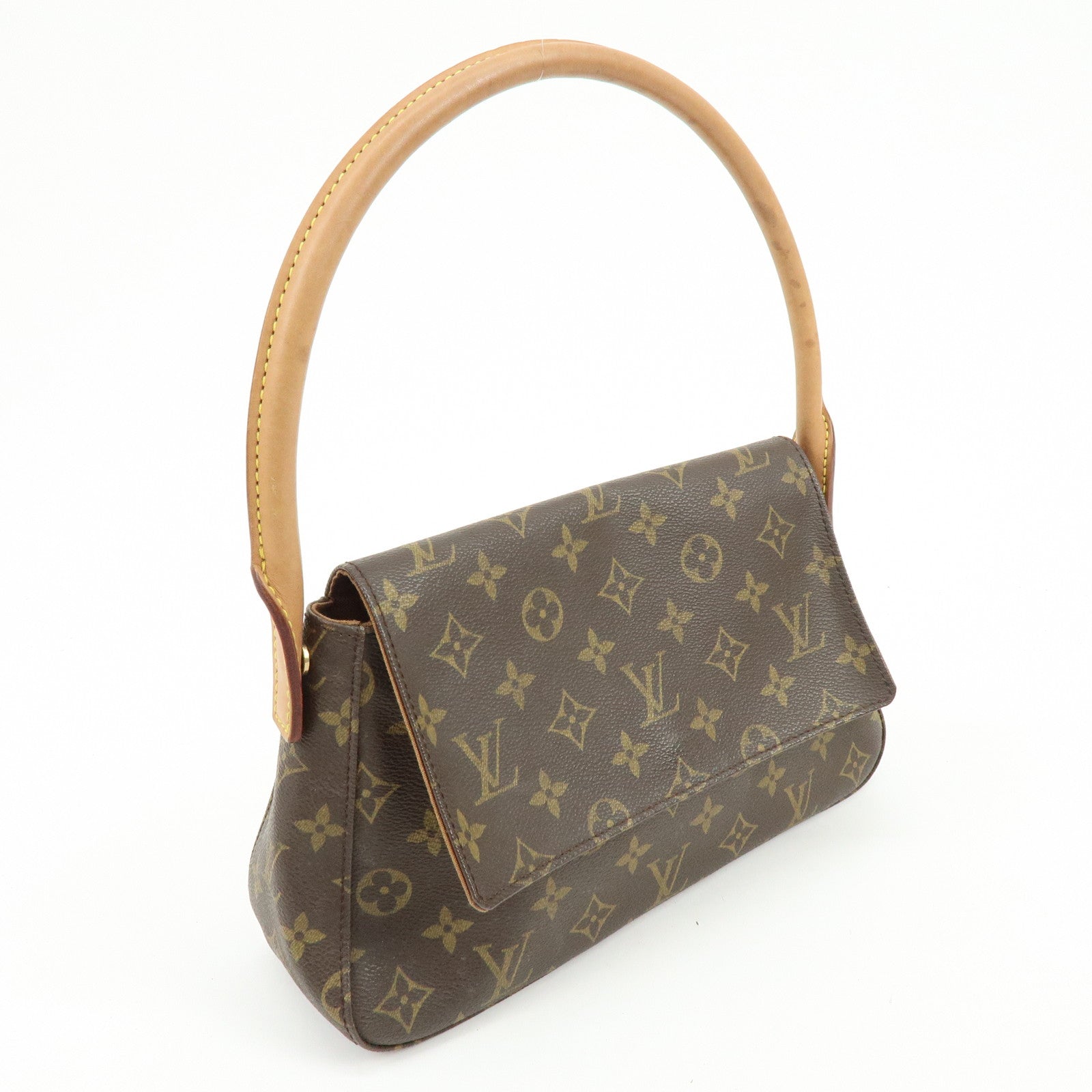 Louis Vuitton Monogram Mini Looping Shoulder Bag Brown M51147