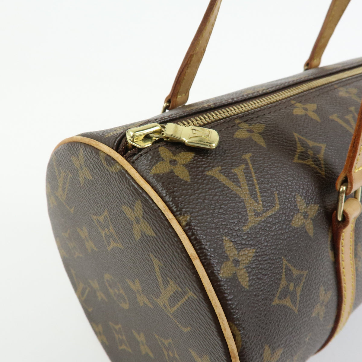 Louis Vuitton Monogram Papillon 30 Hand Bag Brown M51385