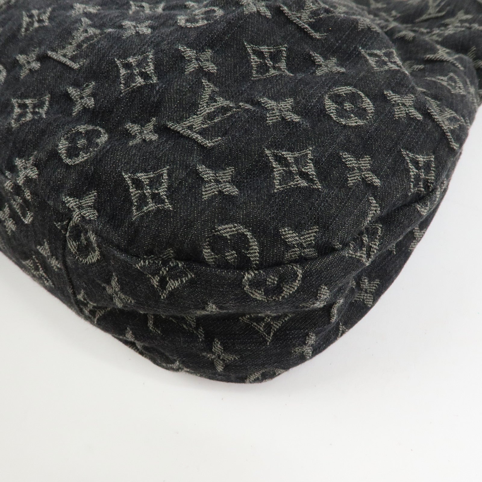 Louis Vuitton Monogram Denim Daily PM Leather Shoulder Bag Noir M40494