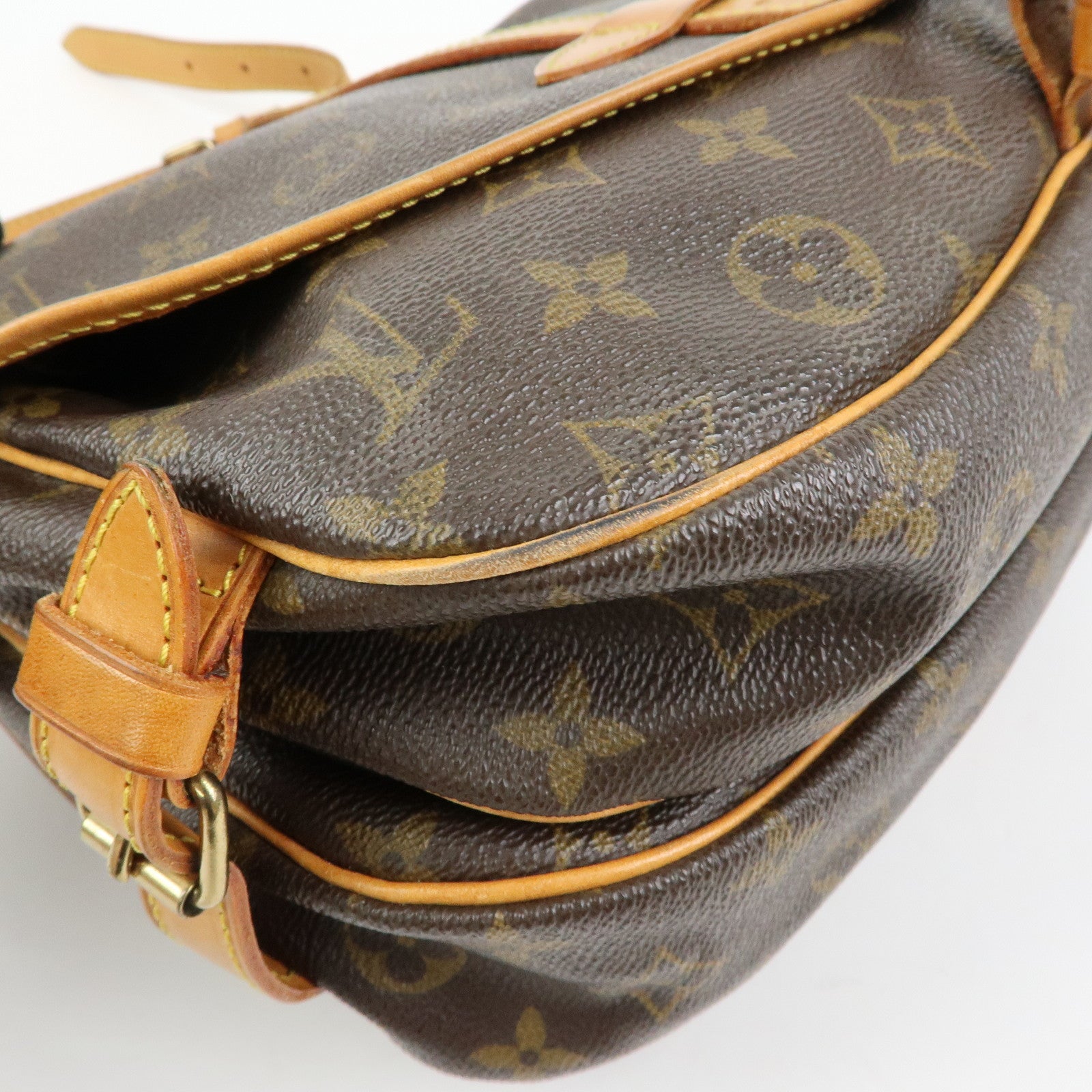 Louis Vuitton Monogram Saumur 30 Canvas Shoulder Bag Brown M42256