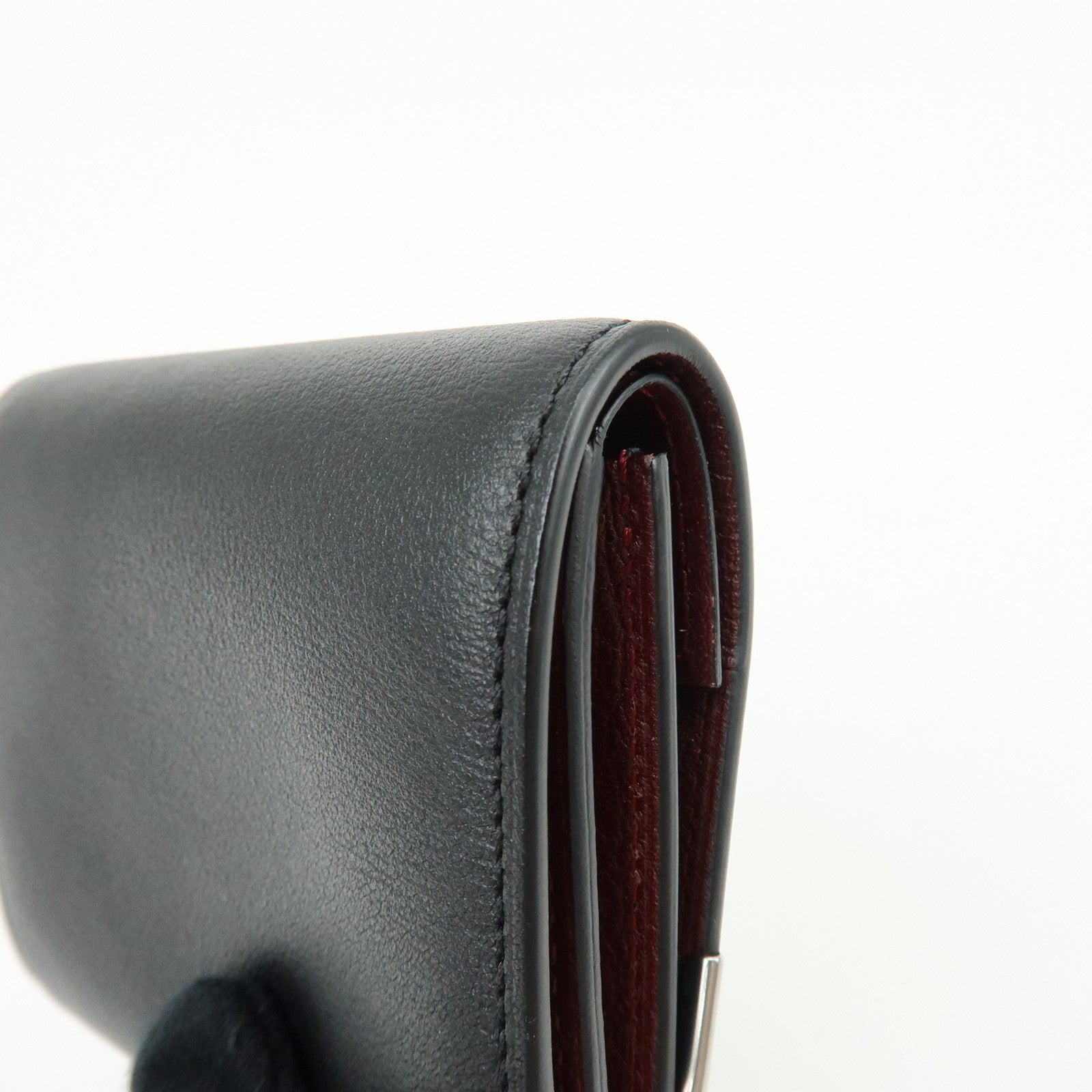 Cartier Must De Cartier Leather Coin Case Coin Purse Black